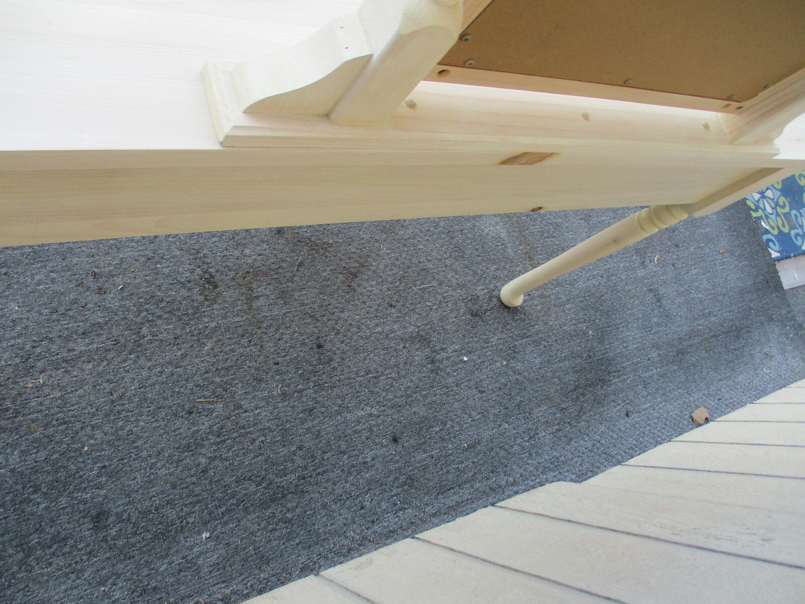 62922 Master Craft Hand Made Vanity Desk with Mirror