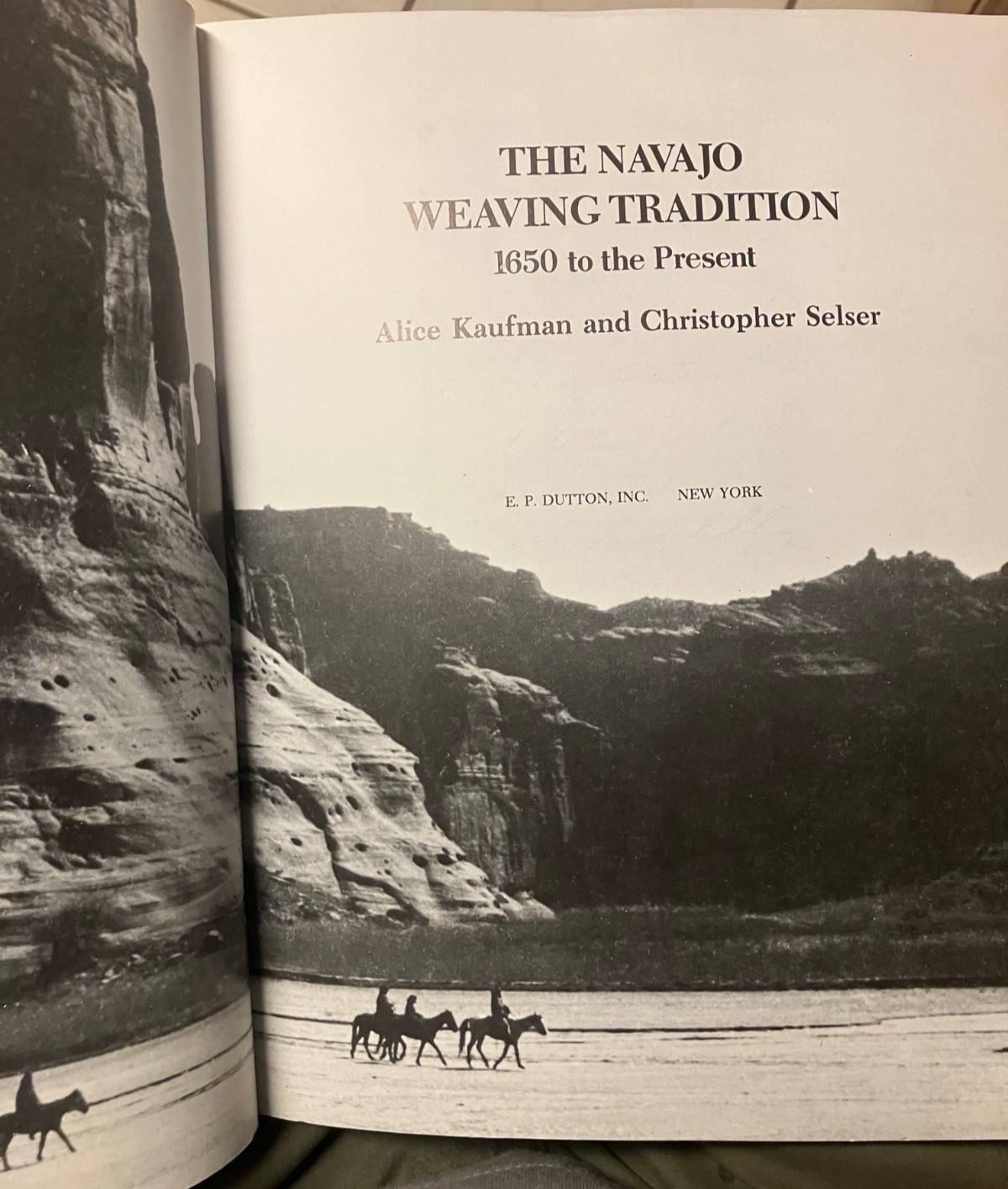 Neat book! The Navajo Weaving Tradition-1650 to present by Kaufman & Selser