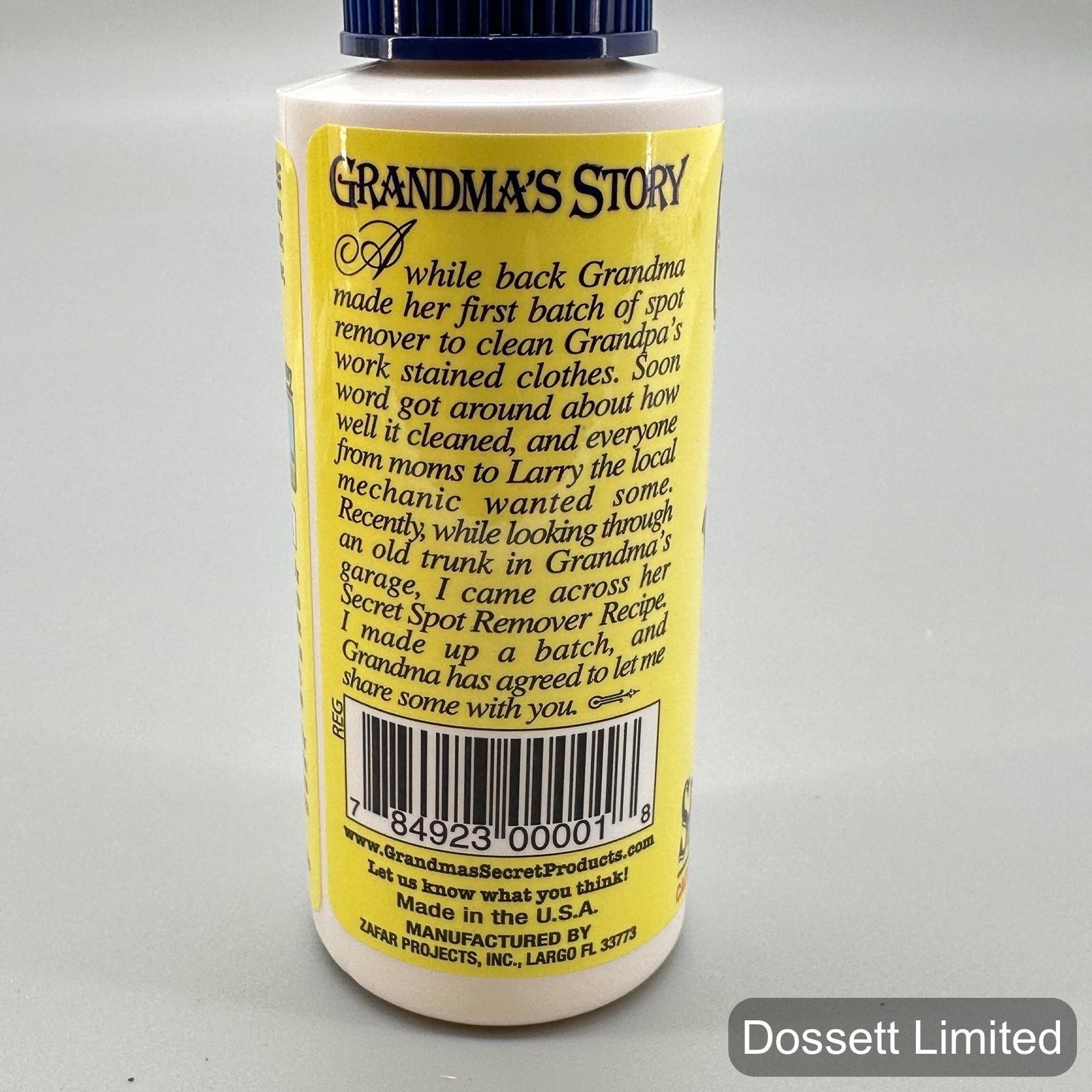 2-Grandma's Secret Spot Remover 2 fl oz Laundry Stain Pretreater Fabric Made USA