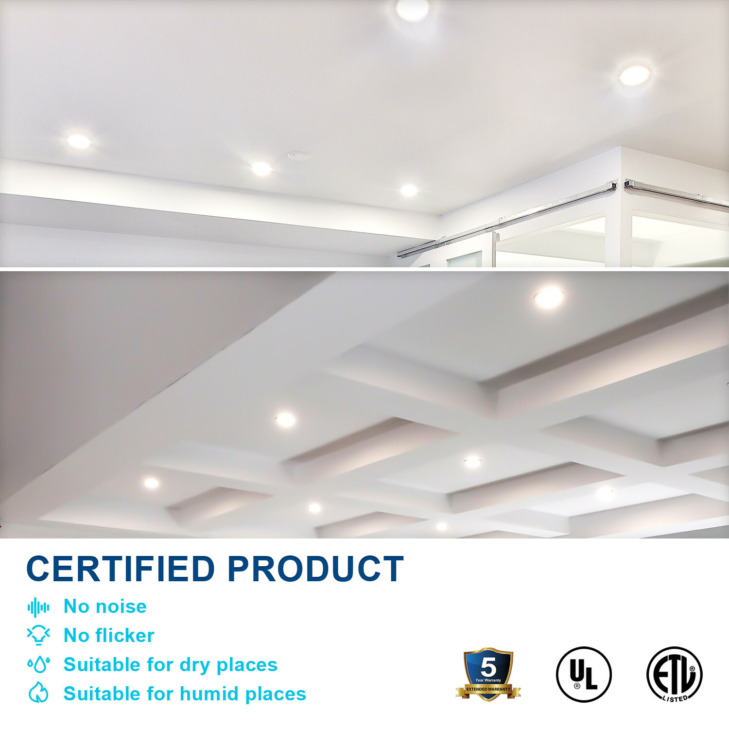 30 Pack 6 Inch 12W 5CCT LED Recessed Ceiling Down Light W/Junction Box Dimmable