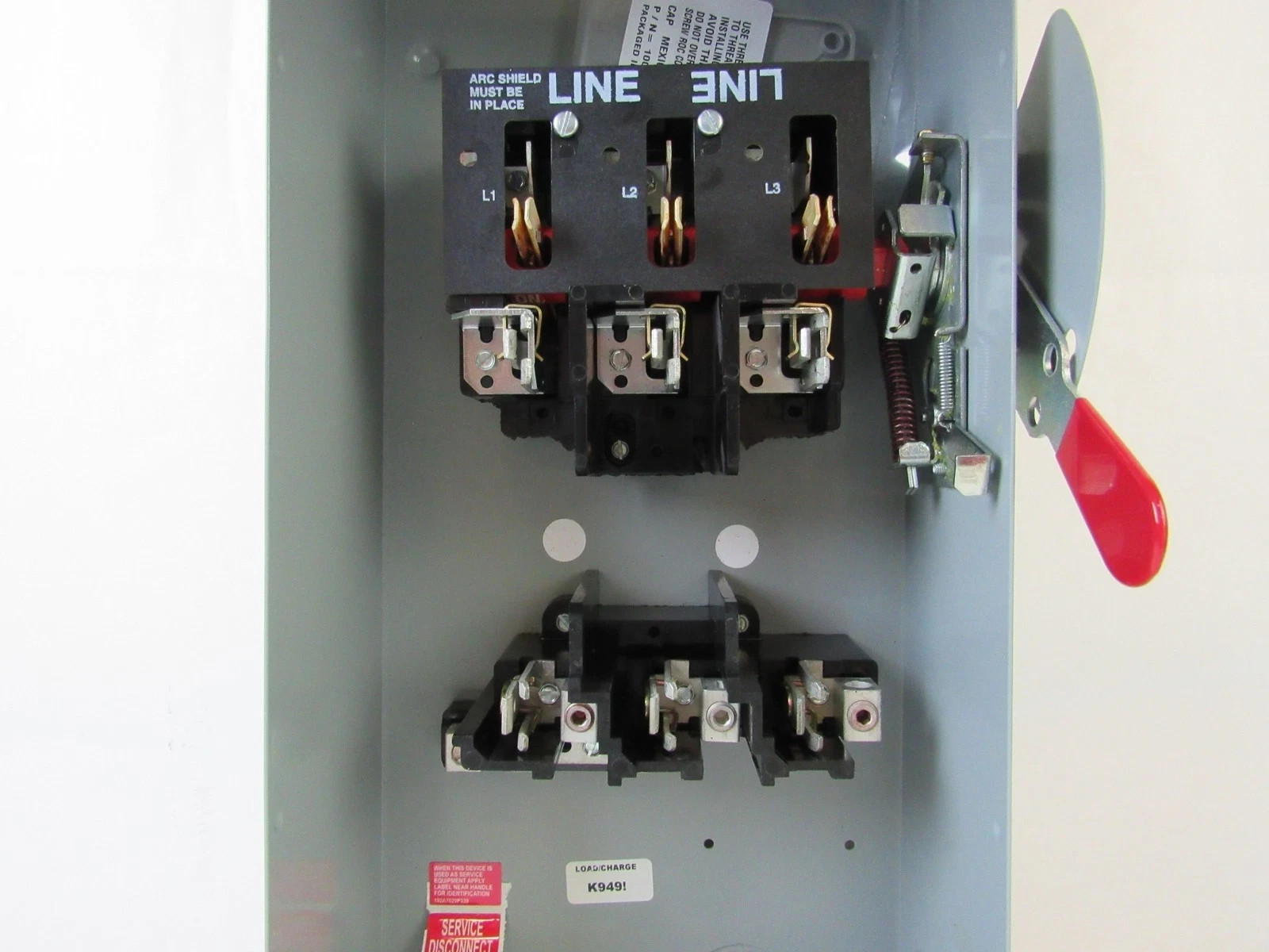 NEW GE TG4323R 100 Amp 240v OUTDOOR Fusible 3Ph 3R Safety Switch Disconnect