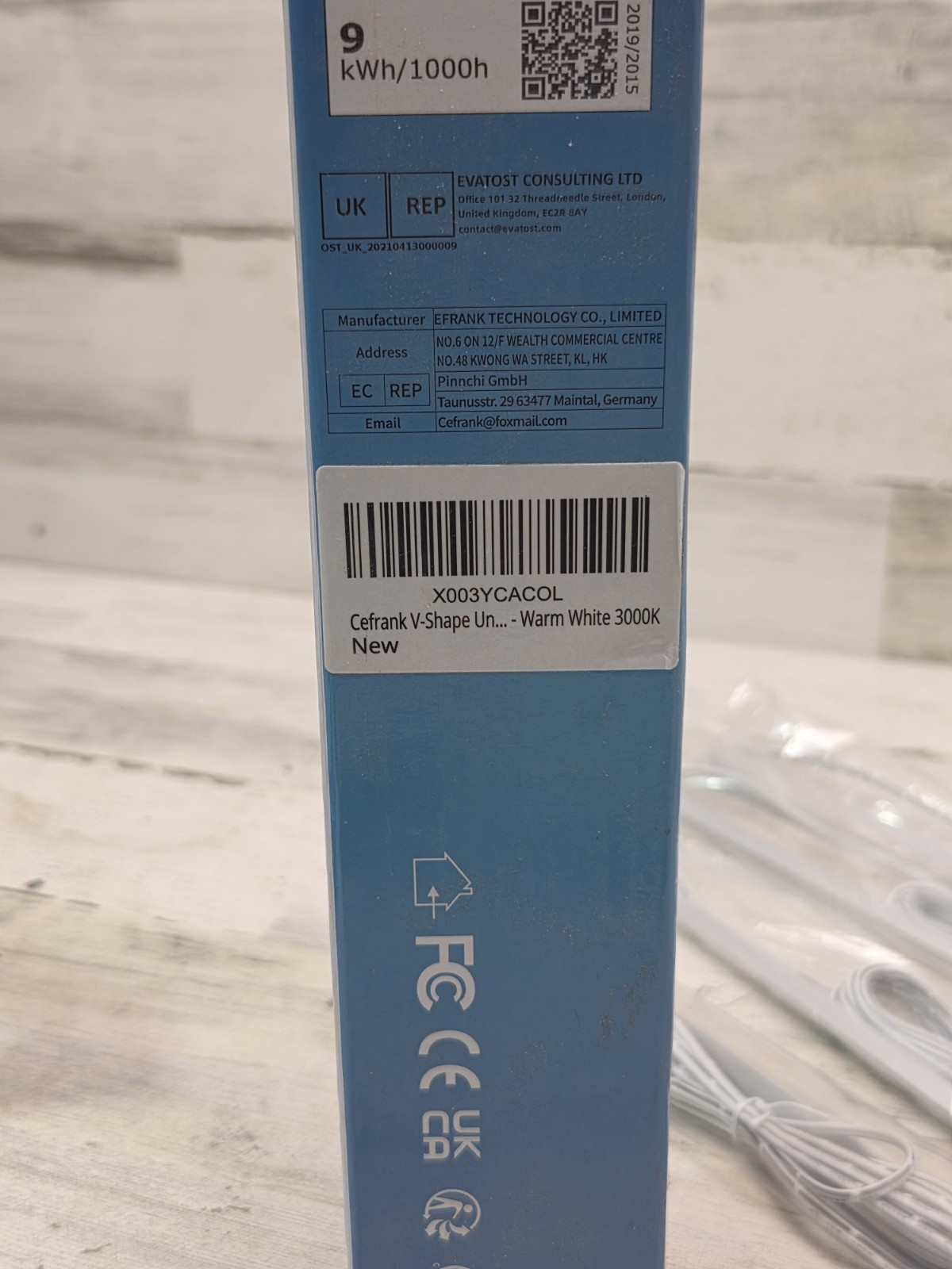 Cefrank Under Cabinet Lighting Bookshelf Light Bar Set Of 4 - 12" Warm White