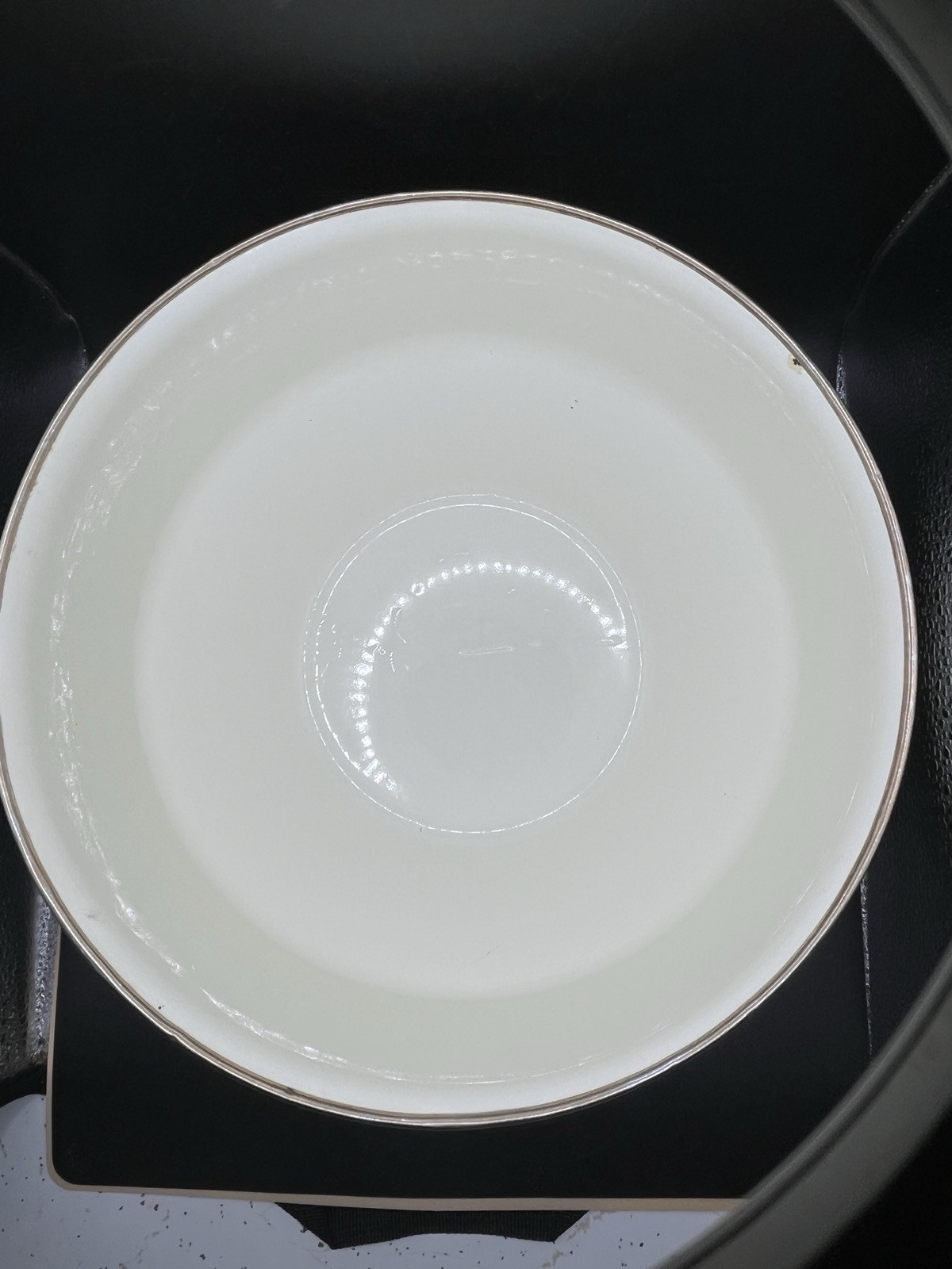 Vtg Tabletops Unlimited Large Vitroceramic Metal Enamel Bowl - Gas, Electric