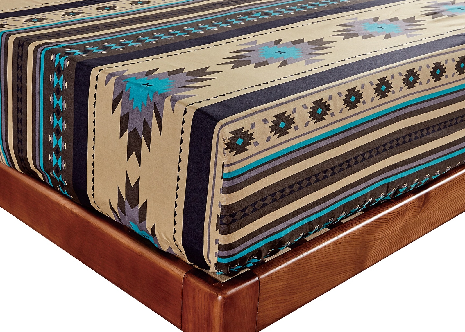 Chezmoi Collection 4-Piece Southwestern Tribal Multi-Color Sheet Set