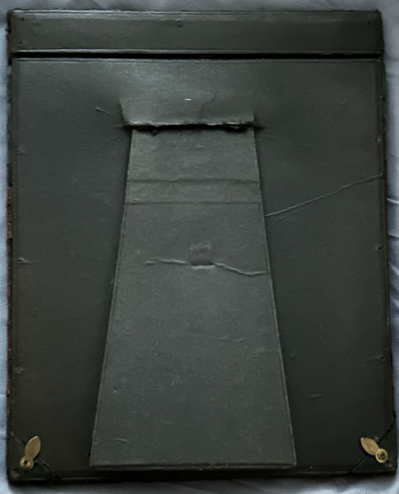 ANTIQUE CROCODILE Skin Picture Frame with Mirror BEAUTIFUL 8.5”x 10.75” GENUINE