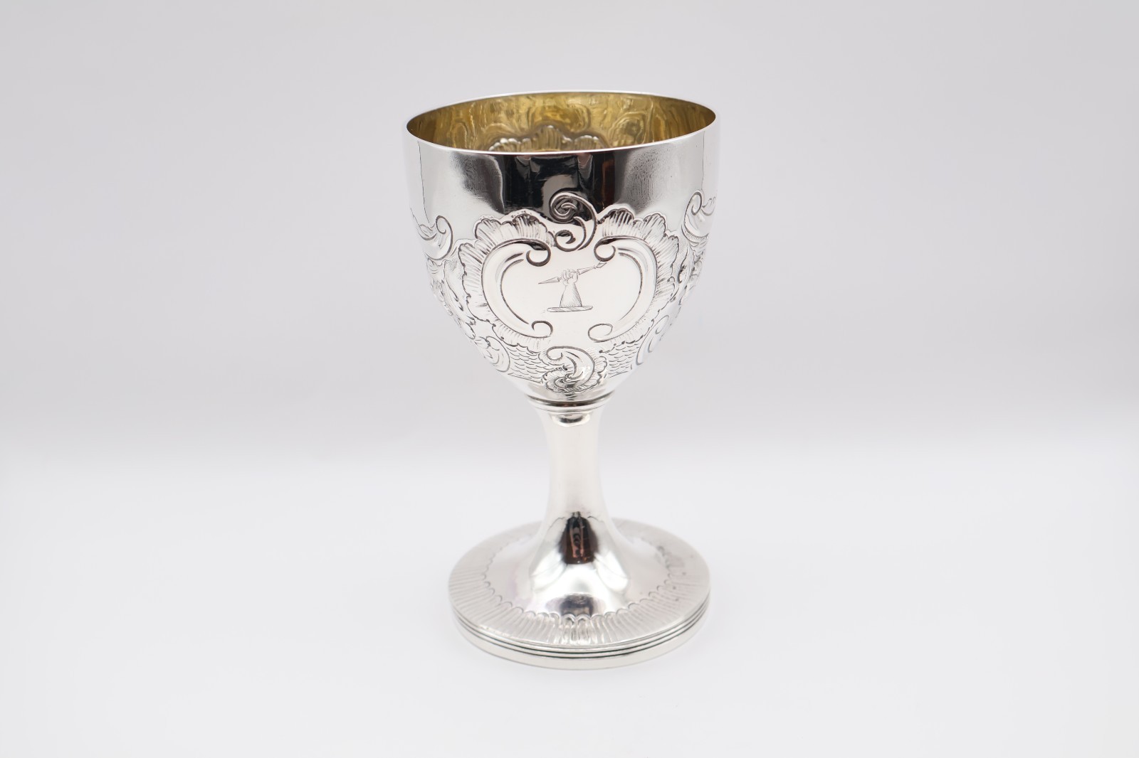 Fabulous Antique Georgian Solid Silver Goblet Hallmarked London 1796