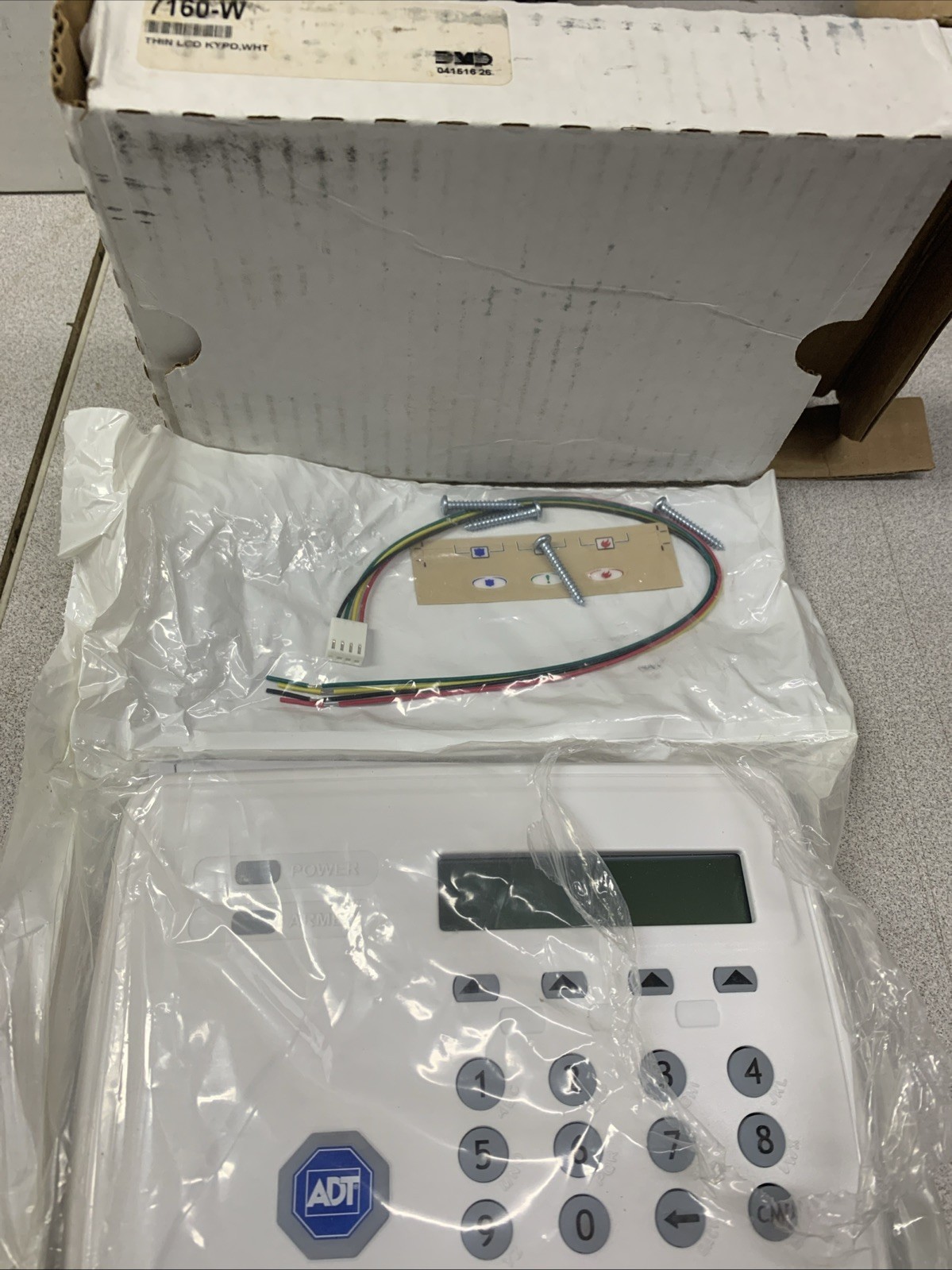 New! DMP ADT  7160-W Thin LCD Keypad White