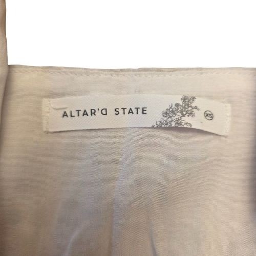 Altar'd State Corset Crop Top Floral Print White Pink Girlhood Core Lace Trim XS