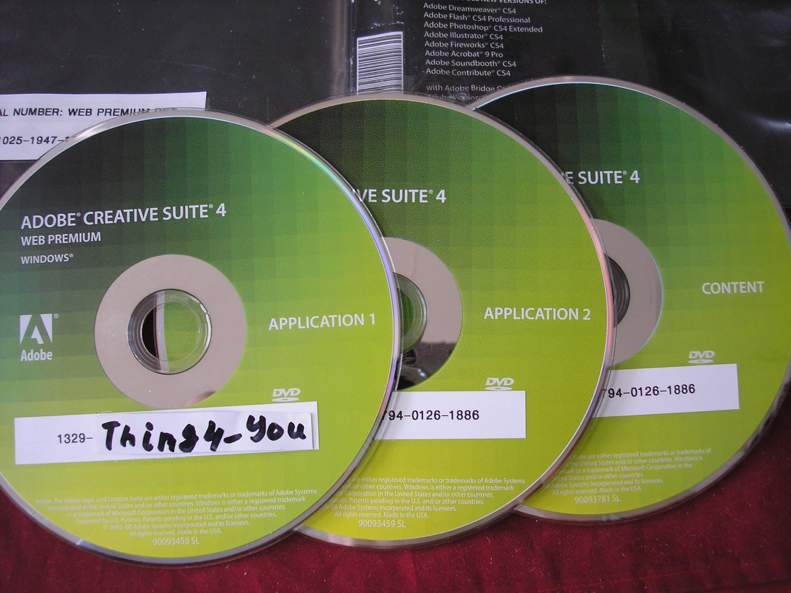 Adobe Creative Suite 4 CS4 WEB Premium For Windows PC Full Retail DVD Ver. w/SN