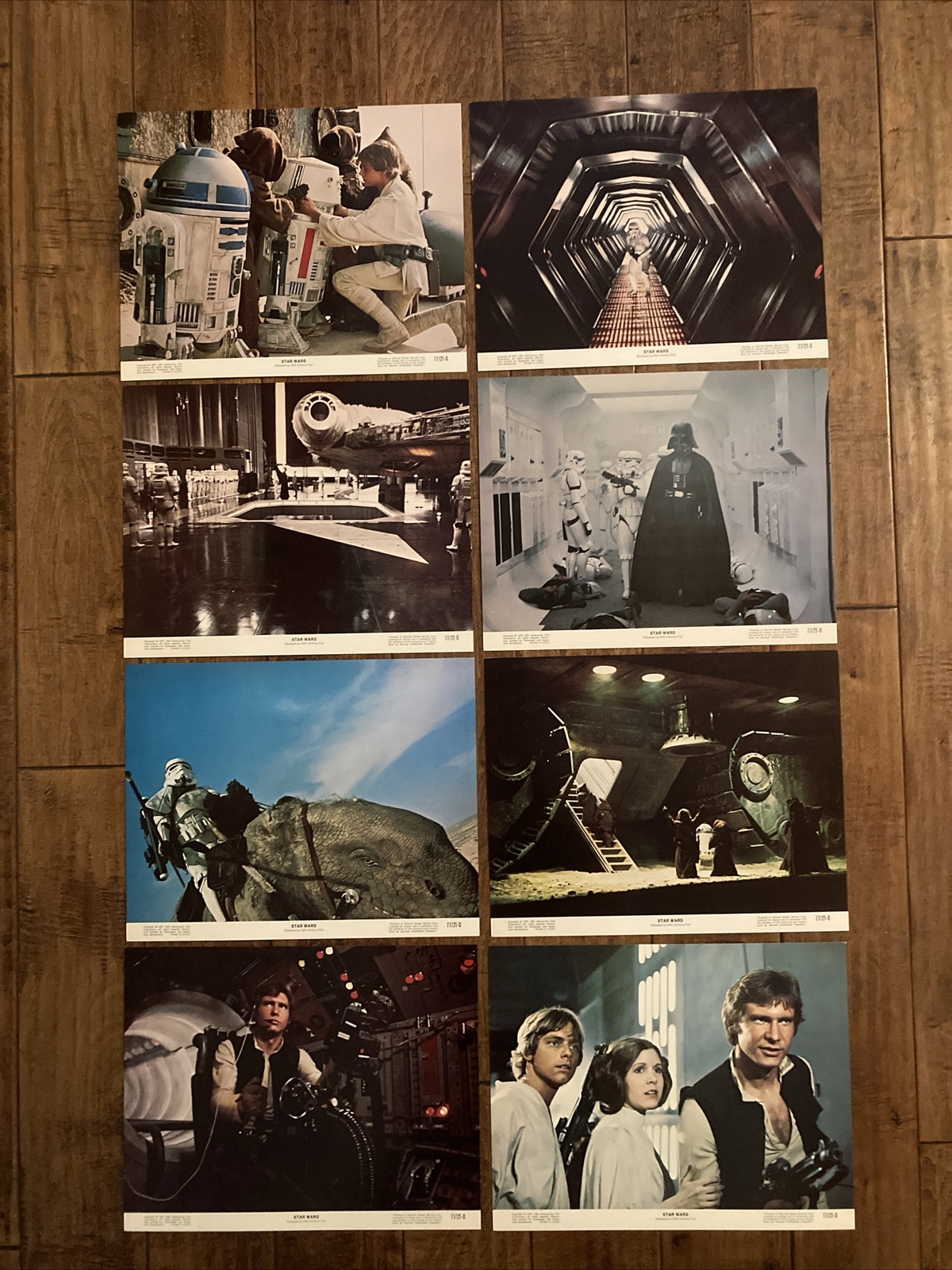 Star Wars - Original 1977 MINT  Lobby Card Set. - George Lucas - Harrison Ford