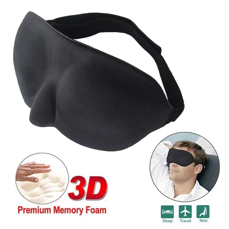 10pcs Travel 3D Eye Mask Sleep Soft Padded Shade Cover Rest Relax Blindfold