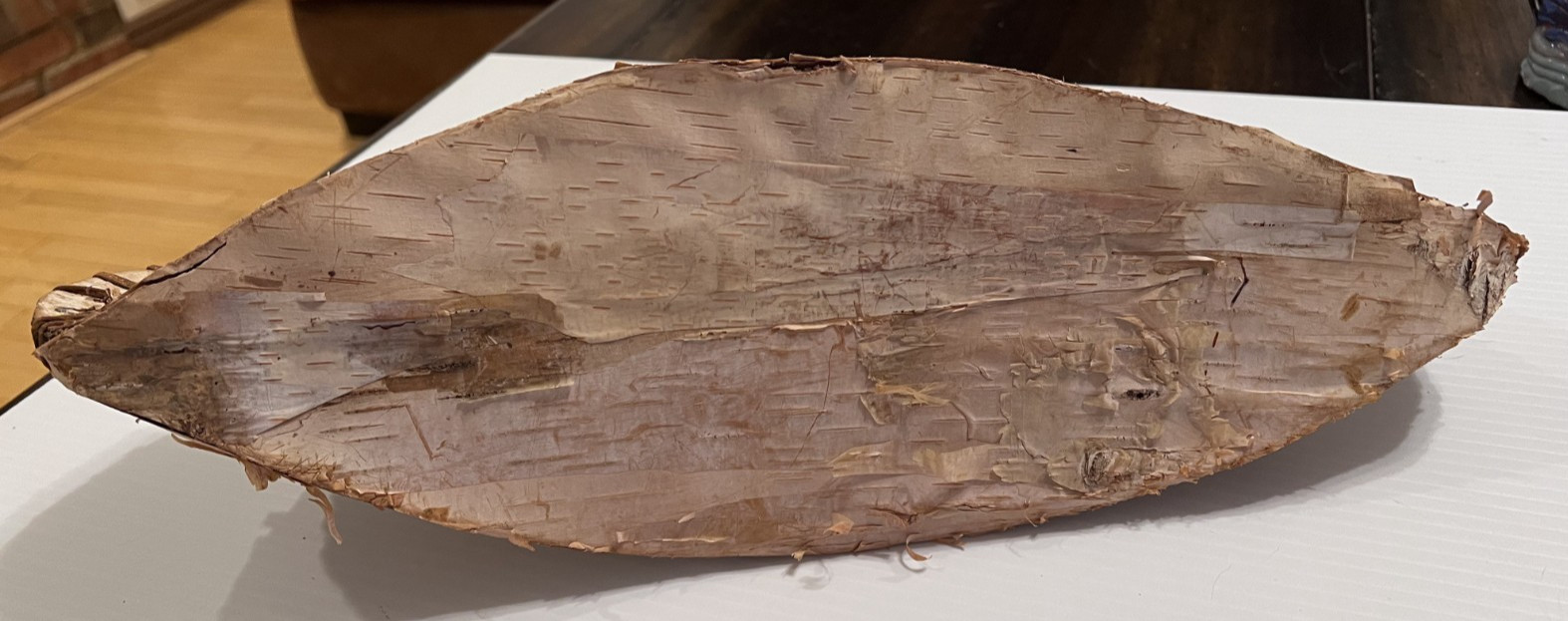 Handmade Birchbark Native American Canoe