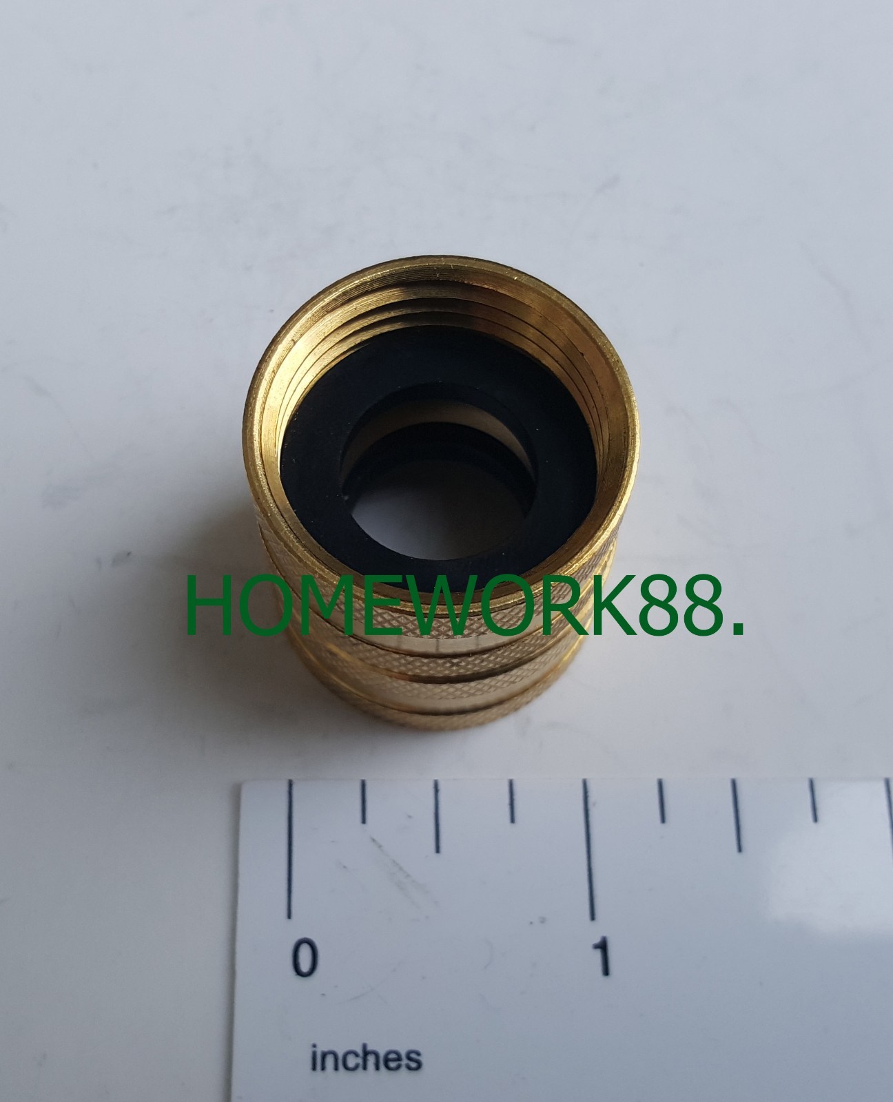 1 PC - 3/4" FEMALE GARDEN HOSE SWIVEL HOSE TO HOSE CONNECTOR - LEAD FREE BRASS
