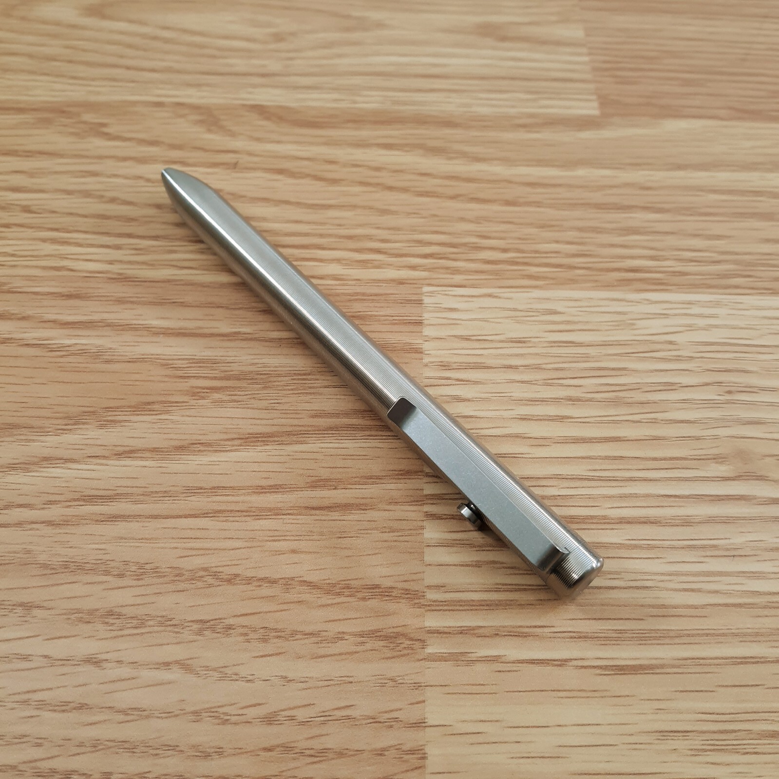 Tactile Turn Bolt Action Pen Standard 5.6" Machined From Titanium Pocket Clip