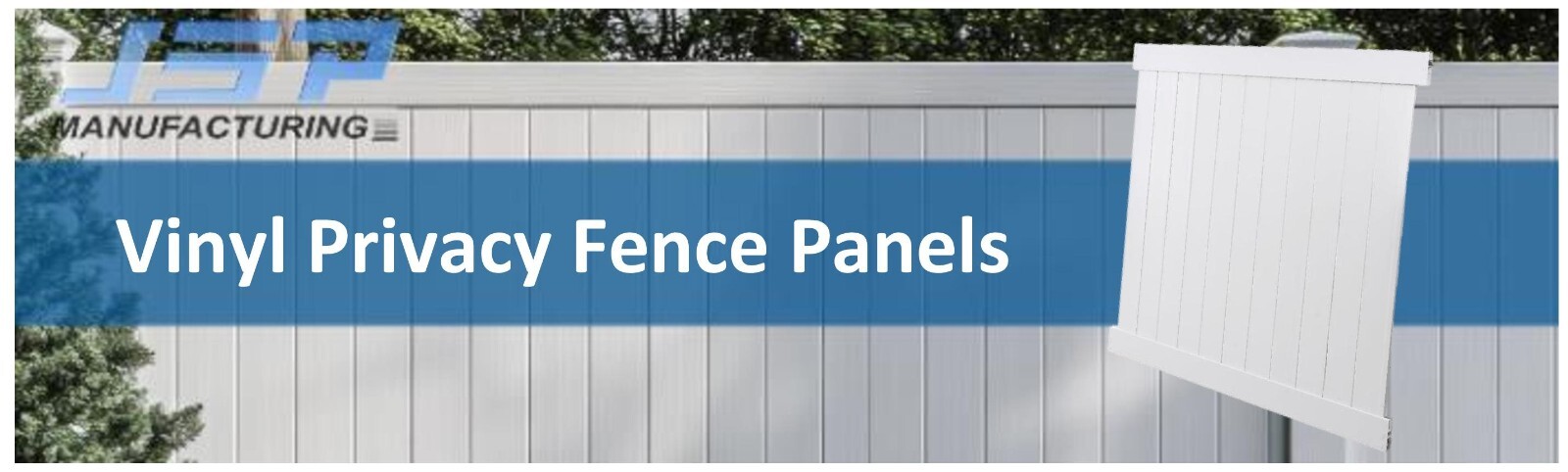 6ft Tall Vinyl Privacy Fence Panel