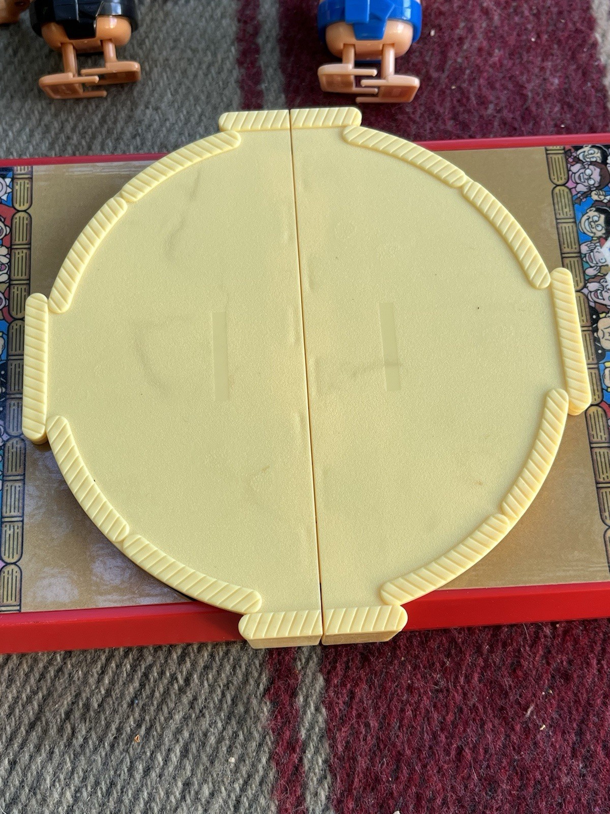 1980 TOMY WIND-UP SUMO WRESTLERS W/ RING & CARRYING CASE