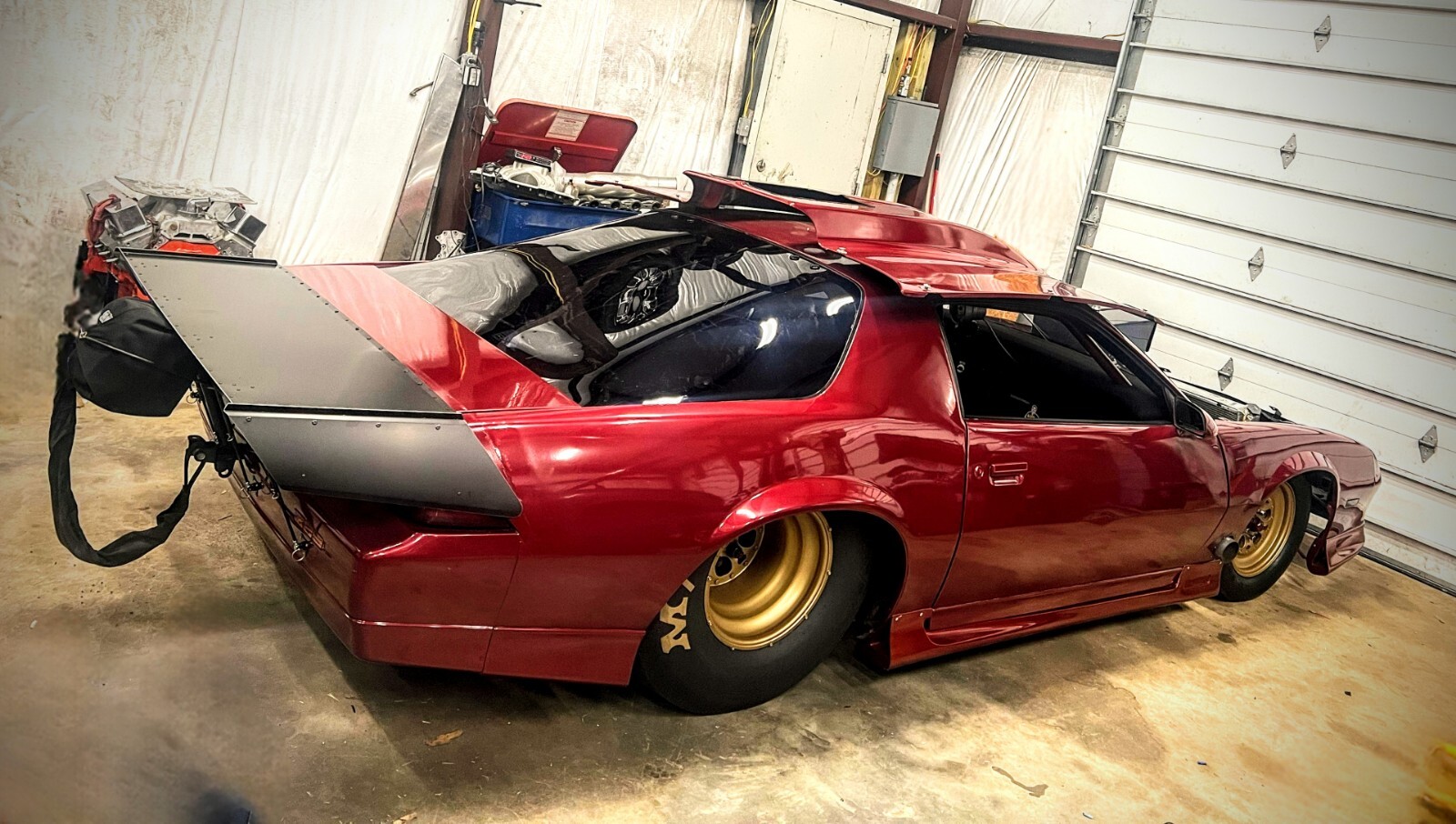 Chevy Camaro 82-92 Pro,Racing, Wing Polished, Black, Satin Anodized Aluminum