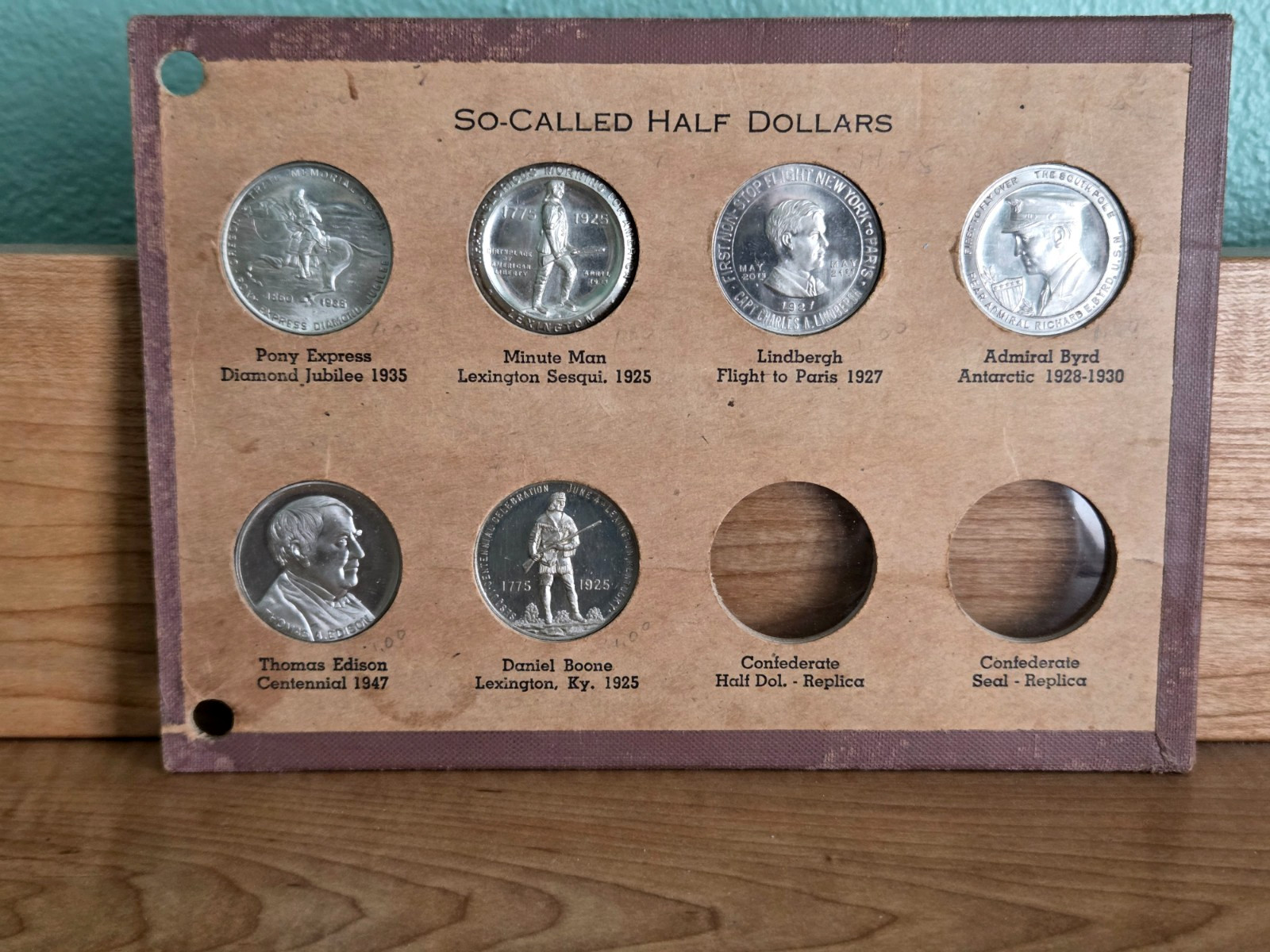 1947 C. Smith So called half dollars collection 6 of 8 coins