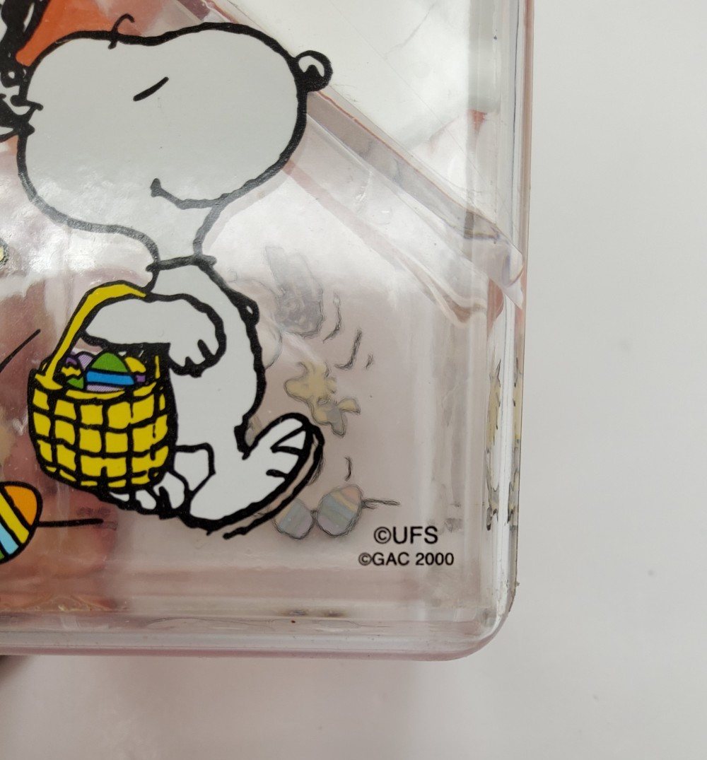 Snoopy Easter House Treat Box 2000 Peanuts Storage Candy Container Woodstock Rar