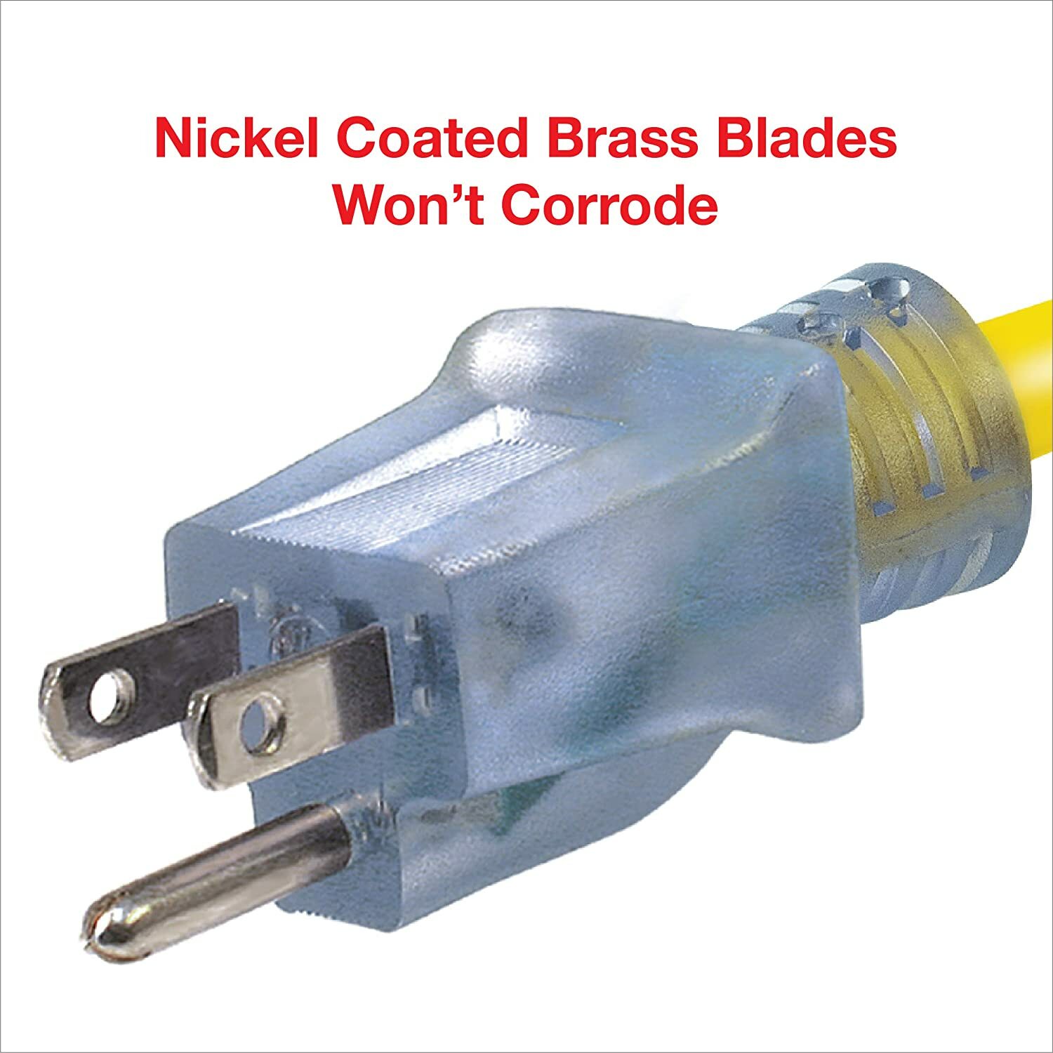 CP 100ft 12/3 SJTW Yellow Outdoor Extension Cord w/Power Indicator Light,CP10149