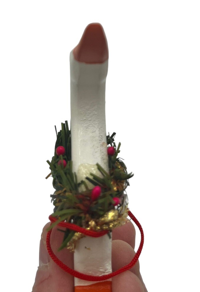 2 Midwest of Cannon Falls Signed Snowman Christmas Ornaments Wood Goose Carved