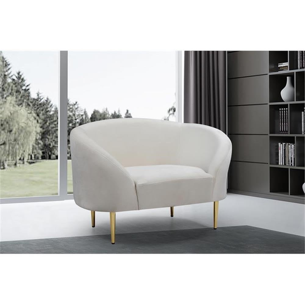Meridian Furniture Ritz Collection Modern Contemporary Velvet Upholstered - m