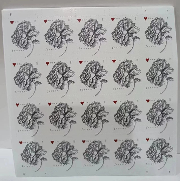 WEDDING VINTAGE ROSE Sheet of 100 Forever Stamps MNH #4959 INVITATIONS 2015