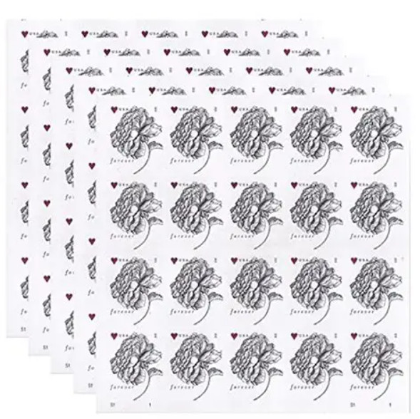 WEDDING VINTAGE ROSE Sheet of 100 Forever Stamps MNH #4959 INVITATIONS 2015