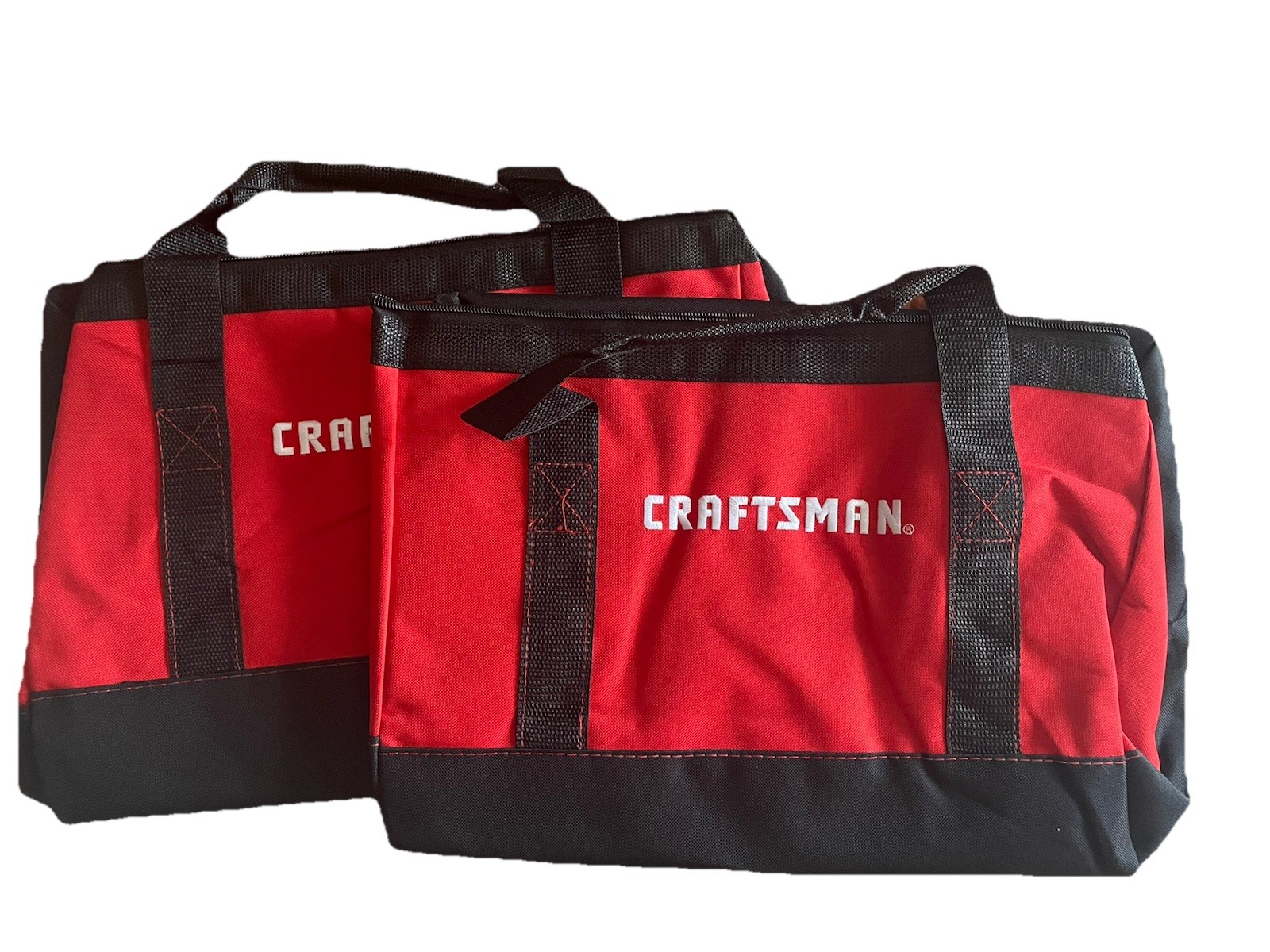 Craftsman V20 Tool Bag 16 x 11.5 x 11 RED W/ BLACK STRAPS 2 PACK