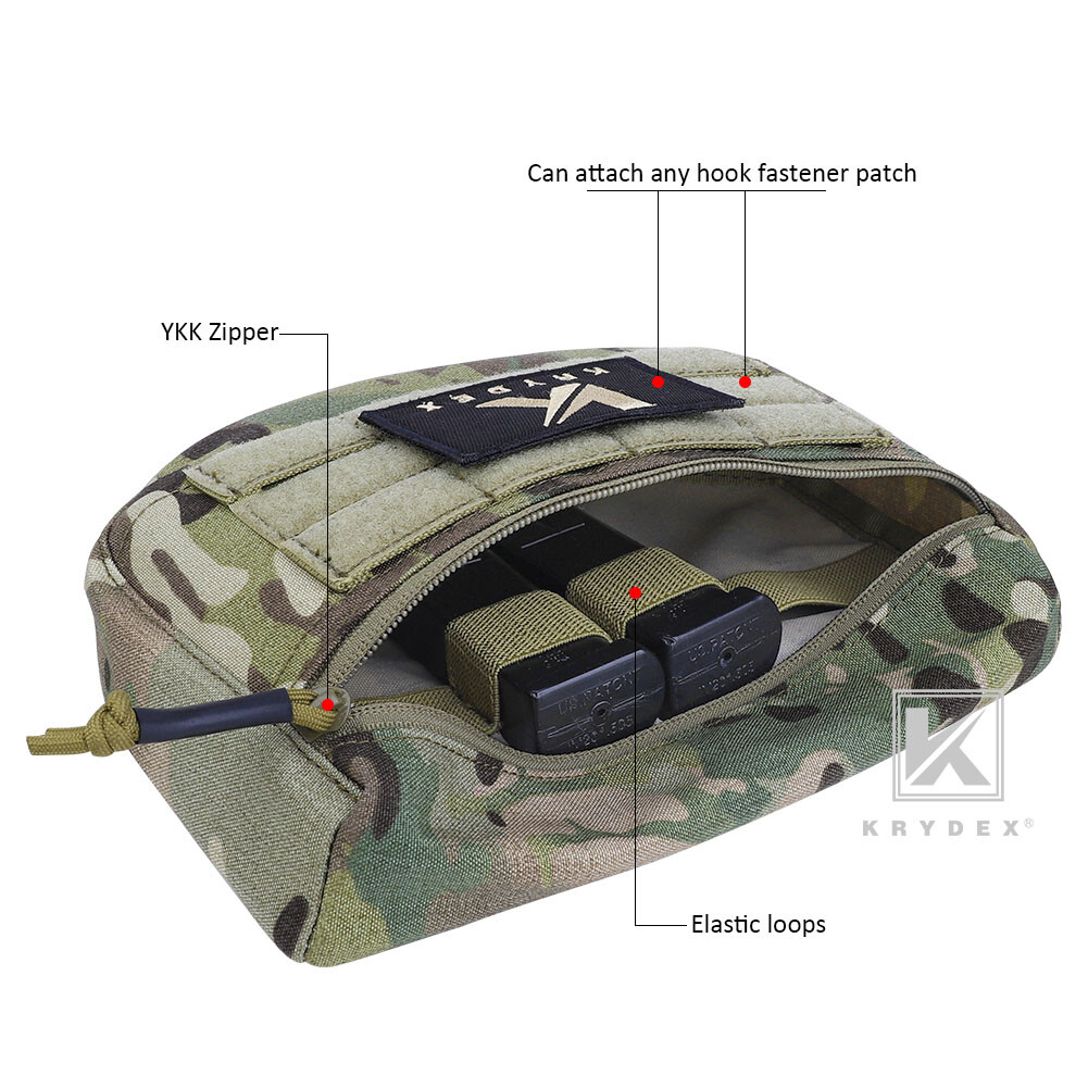 KRYDEX Dangler Drop Dump Pouch Fanny Pack Storage Tool Bags for Plate Carrier