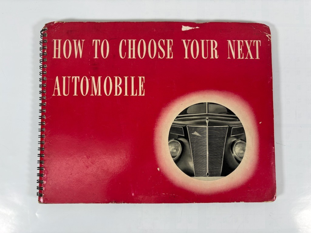 1937 Ford Car Dealership Display Album Book: How To Choose Your Next Automobile