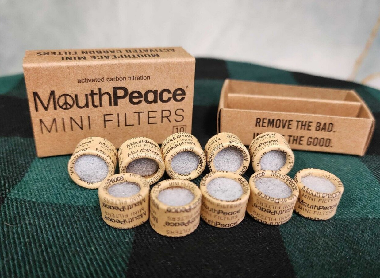 MouthPeace MINI Carbon Filter Replacements - 10 Packs of 10pc Mini Filter Boxes