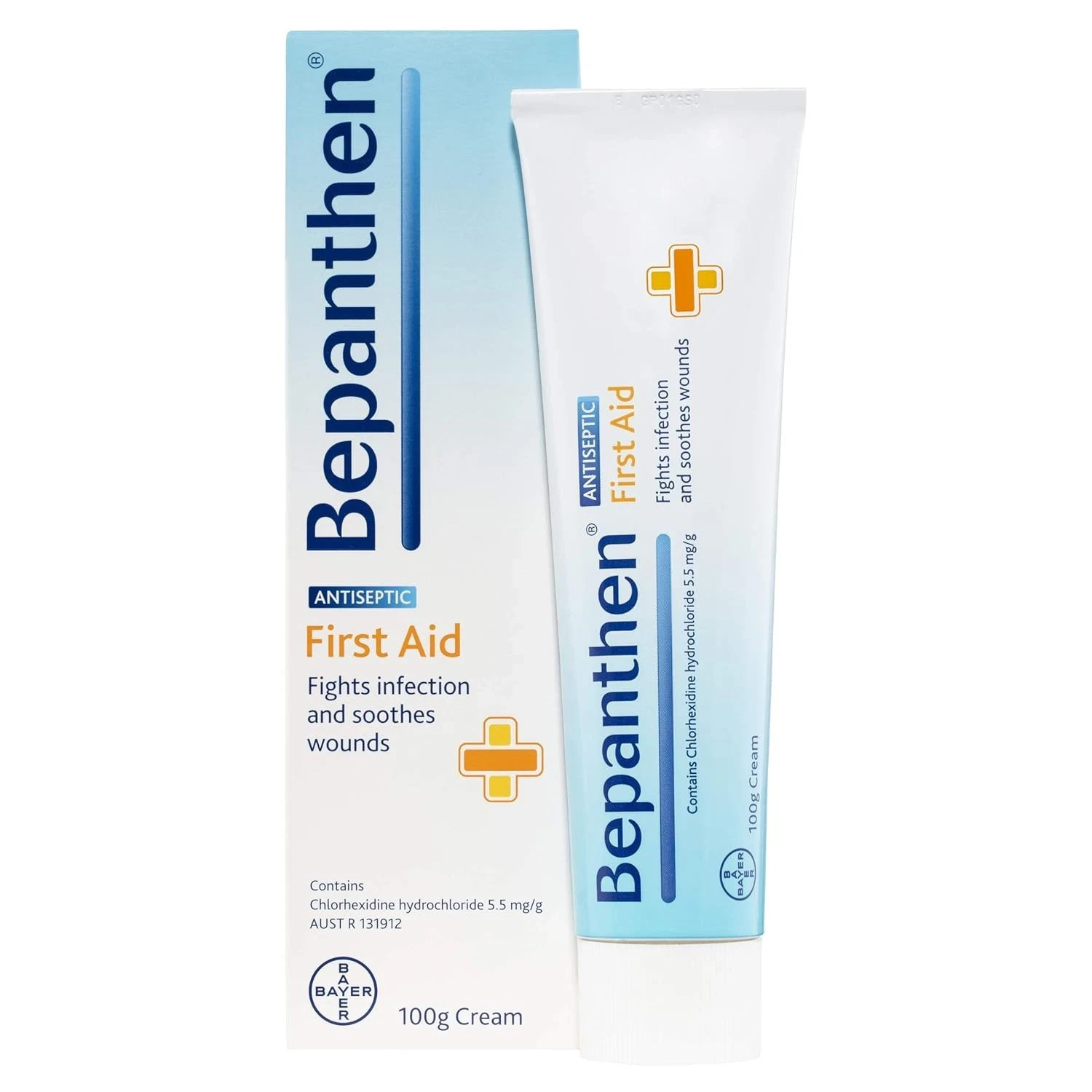 Bepanthen First Aid Antiseptic Cream 100g 3.52 Ounce