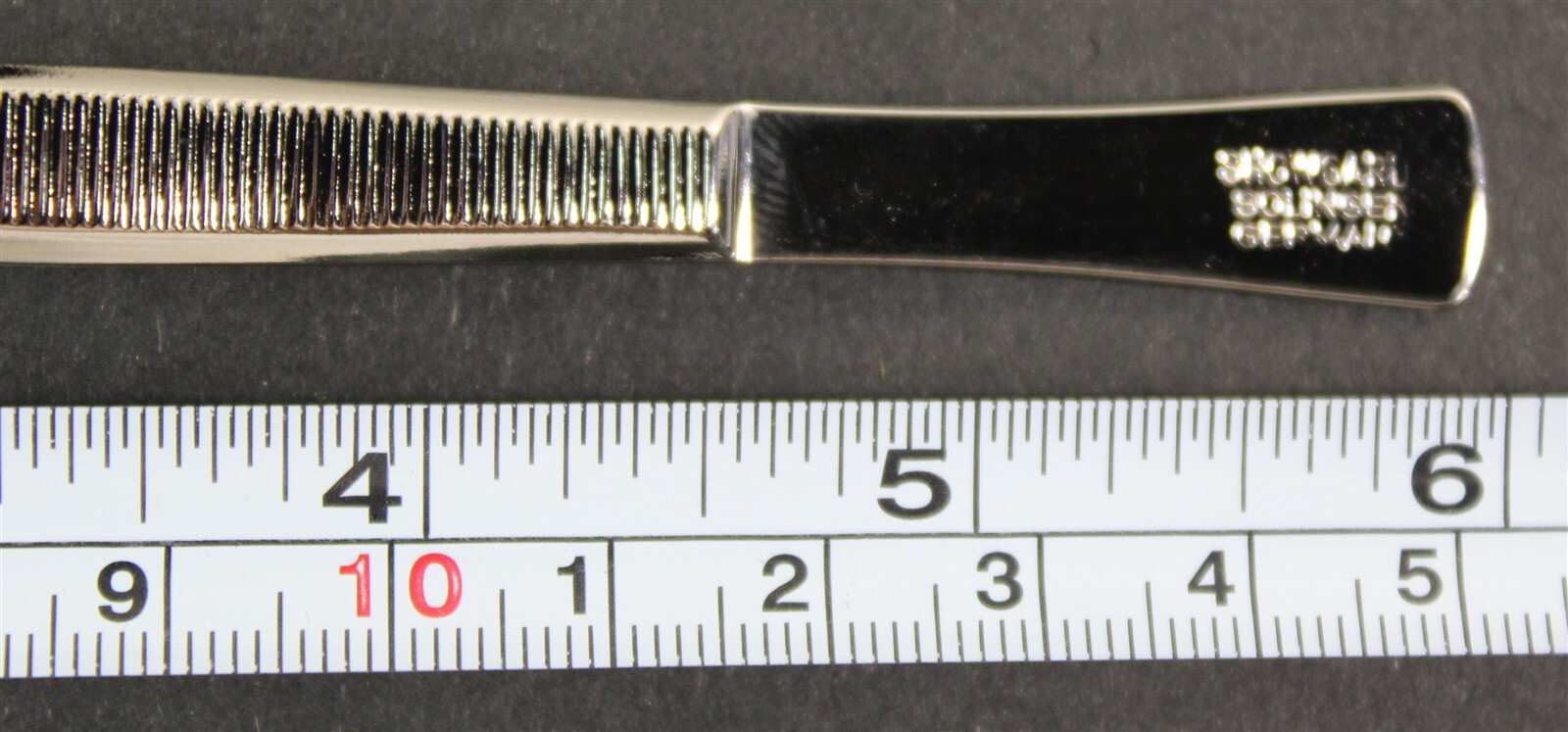 CKStamps : Showgard Stamp Tong #902 Point Tip 6" Long Tweezers W/Plastic Case