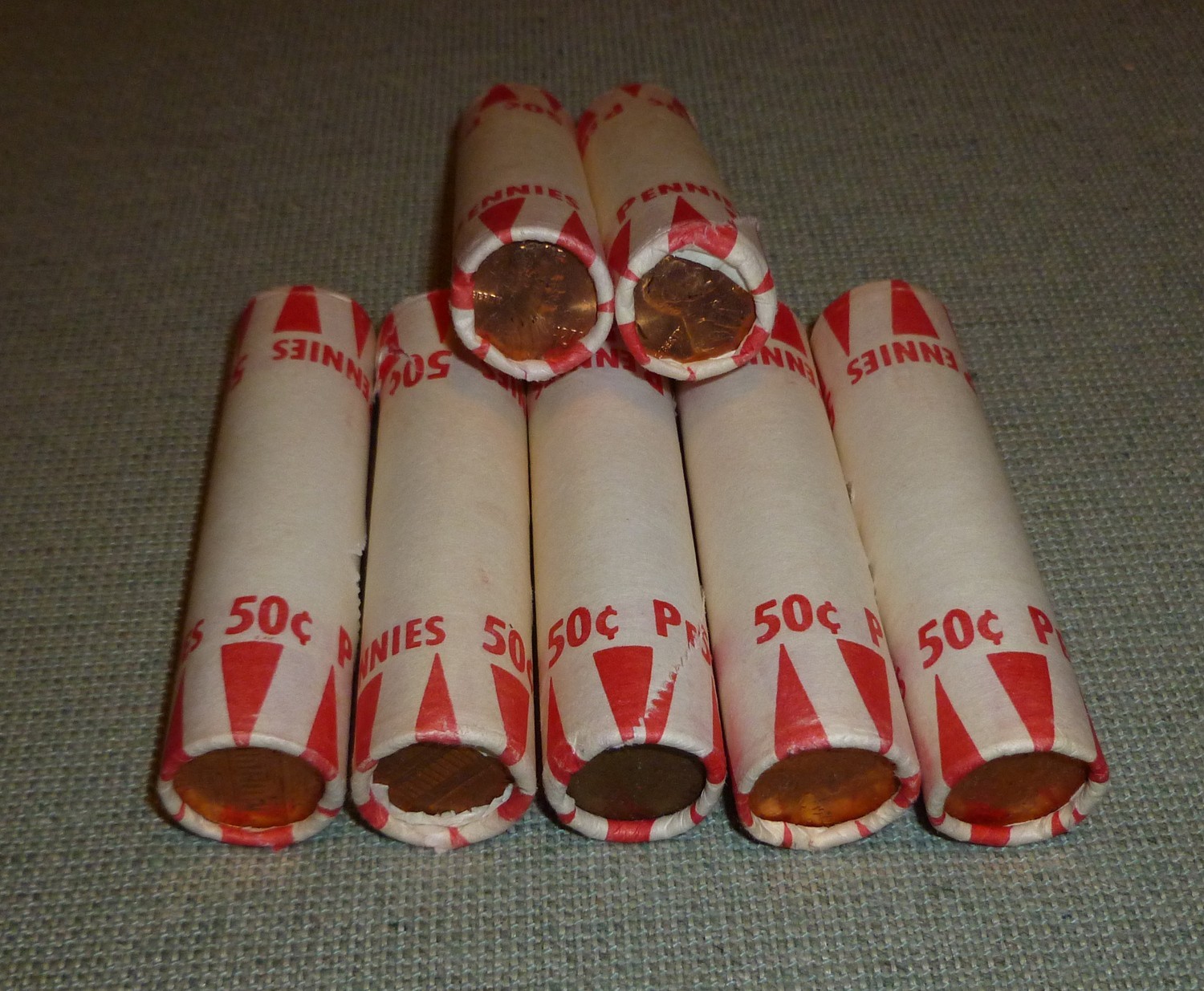 Pre-1982 Copper Cents from School Penny Drive