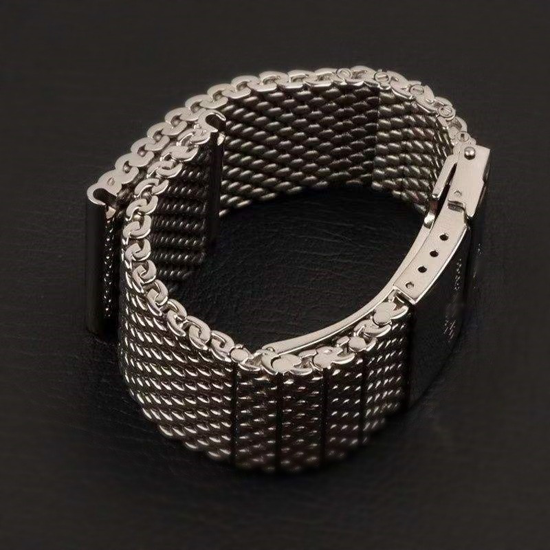 22/24mm Silver Strap Bracelet Fits Breitling Superocean Heritage Stainless Steel