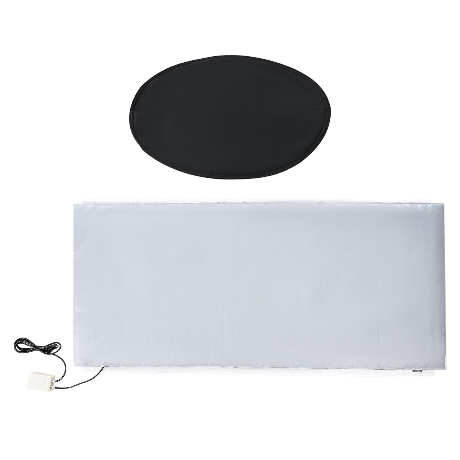 55 Gal Metal Drum Heater 1300W 0-145℉ Adjustable w/ Independent Thermostat