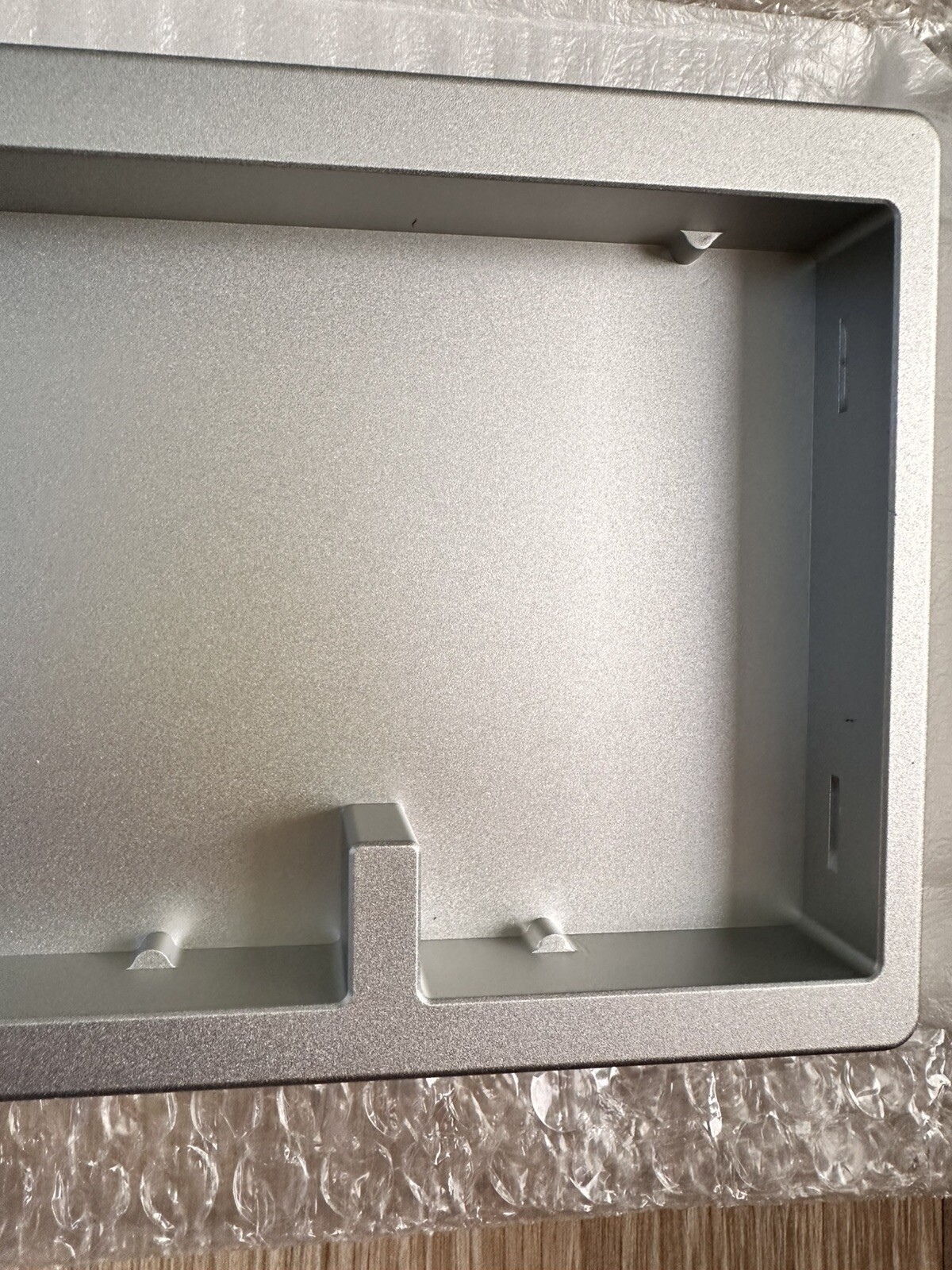 Silver Aluminum Mechanical Keyboard Case. New. Open Box