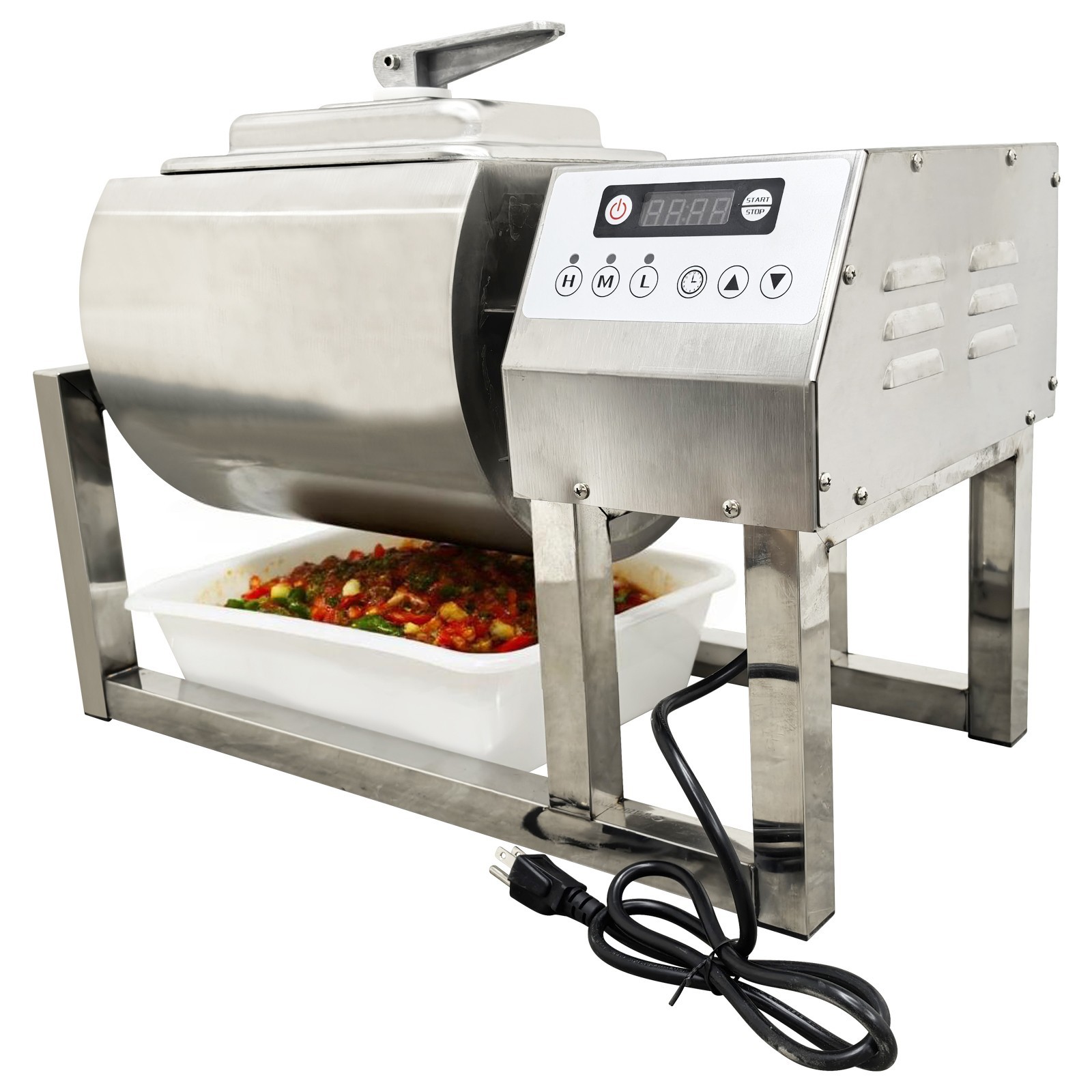 15L 110V Circular Meat Vegetable Tumbler Marinator Microcomputer Control