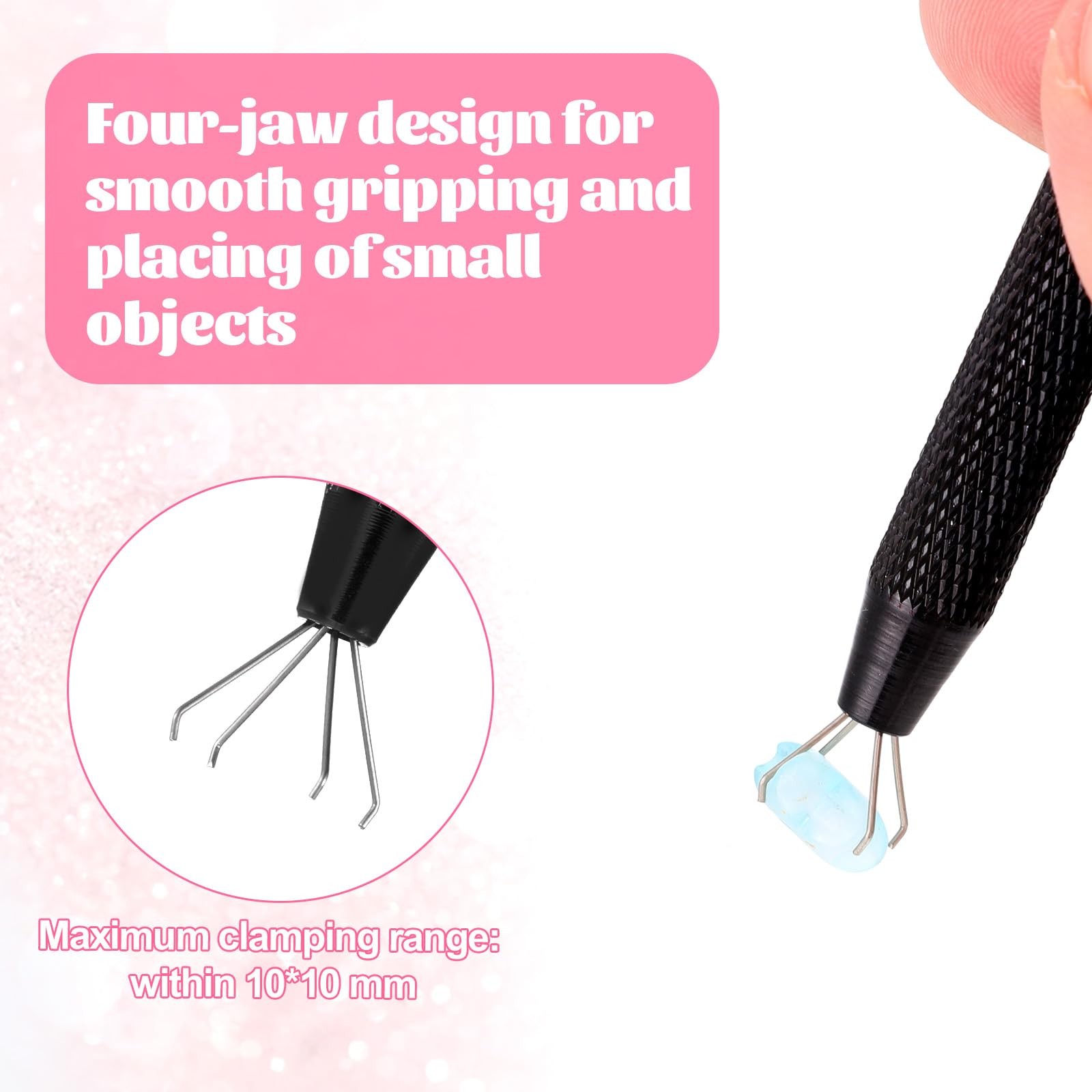 LIQWEI 2 Pcs Piercing Ball Grabber Tool, Changing Tools 4-Claw type2