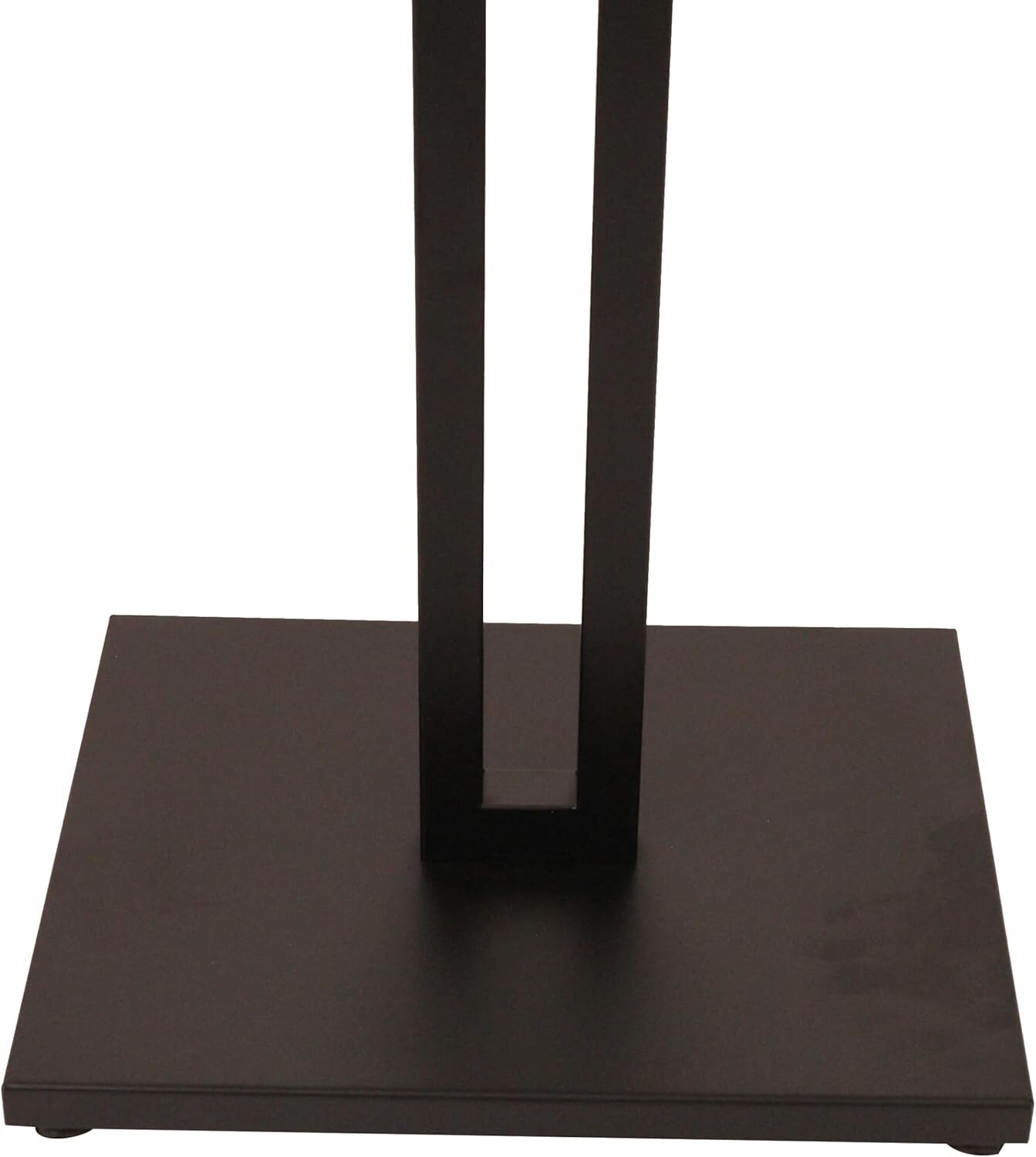 Clothes Rack Two Way 2 Straight Arms Clothing Garment Black Matte & Chrome 72"