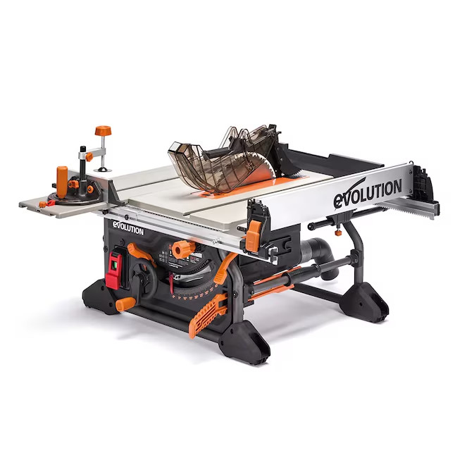 hot Evolution Table Saws 10-in 15 -Amp 120 -Volt Portable Jobsite Table Saw hot