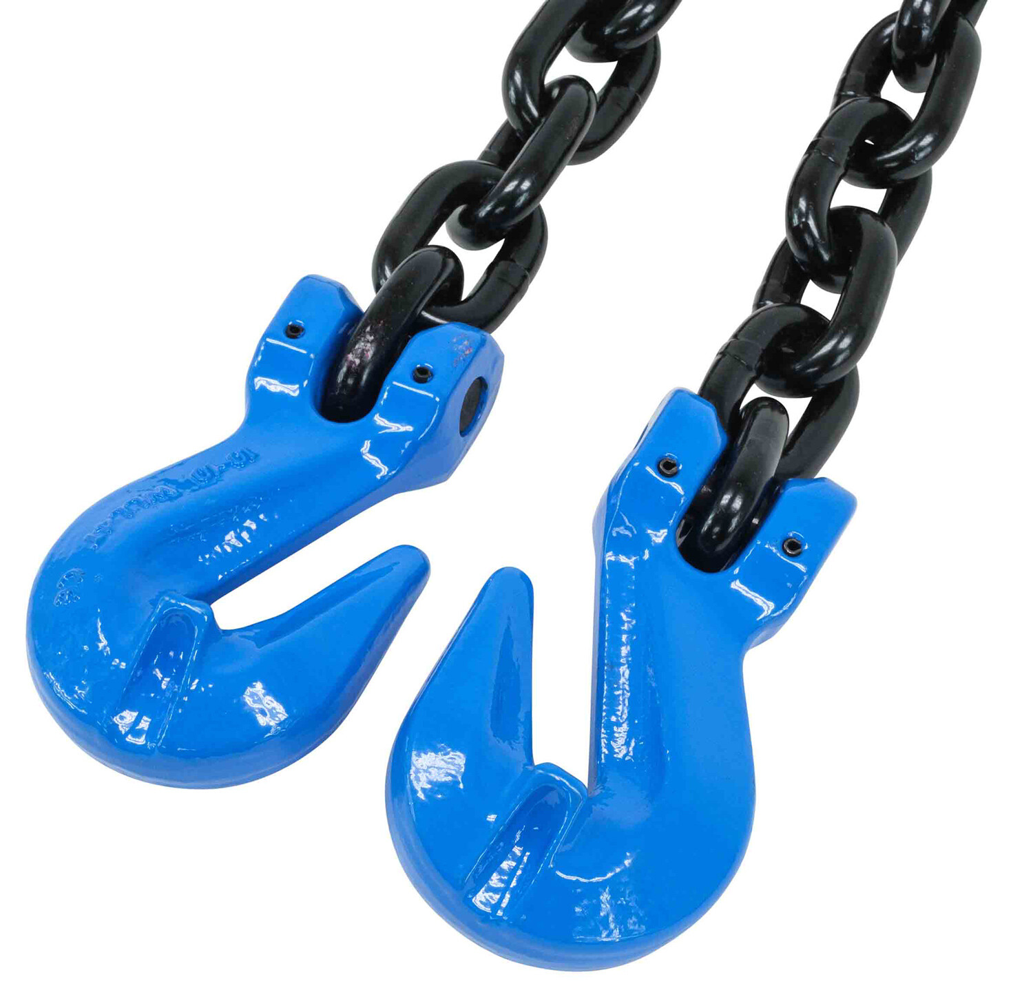 3/8" x 10' G100 High Grade Transportation Chain w/ Grab Hooks, 8800 lbs WLL