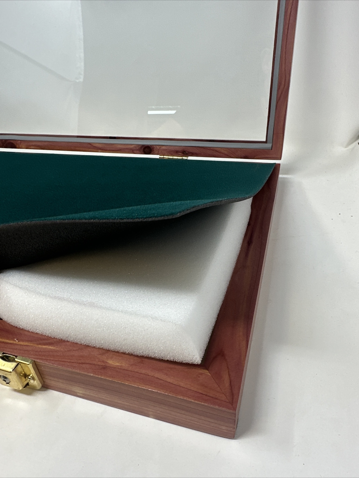 Cedar Wood 24 X 12 X 2” Display Case for Arrowheads , Knives , Police Badges