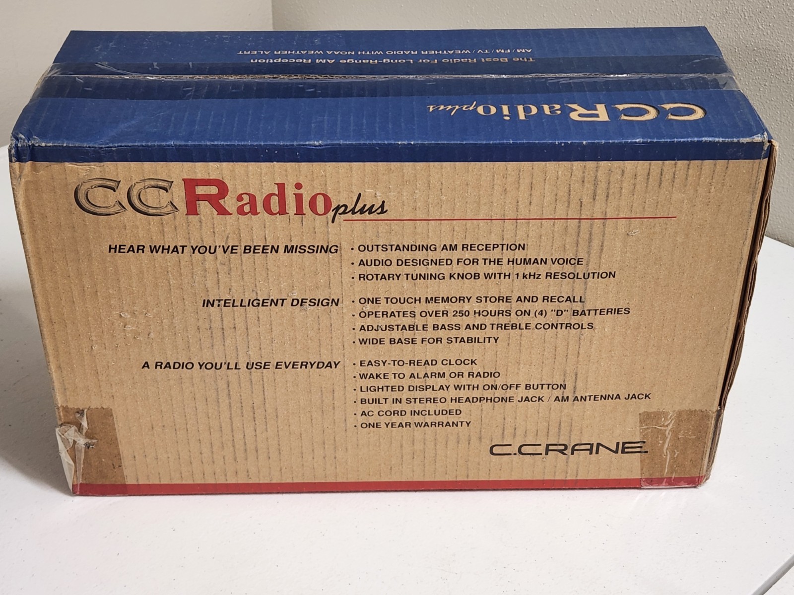 C.Crane CC Radio Plus Am/Fm/Tv Weather + NOAA Alert Radio (NOS)