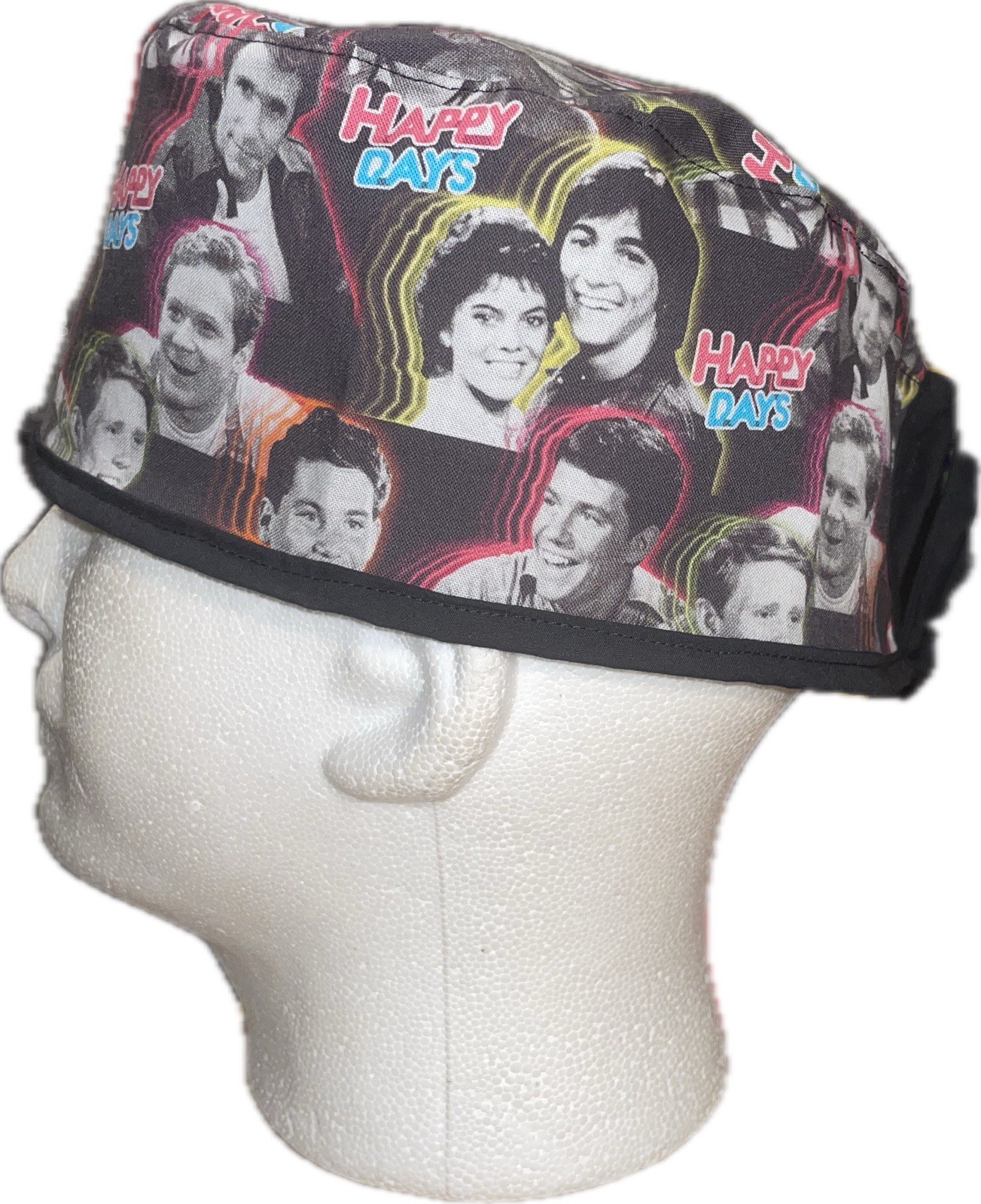 Happy Days TV Show Characters Scrub Hat Chemo Cap