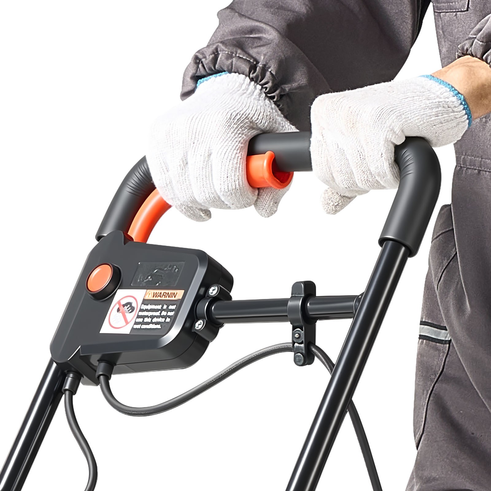 VEVOR Plate Compactor 130W Electric Ground Rammer 5kN Force 3.9in Depth