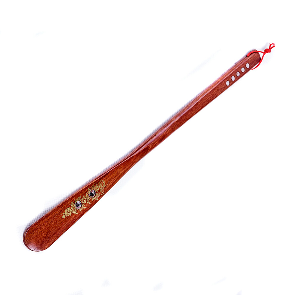 Extra Long Shoe Horn Tool Wood Handle 21.5" Shoehorn For Daily Aid Stick Boots