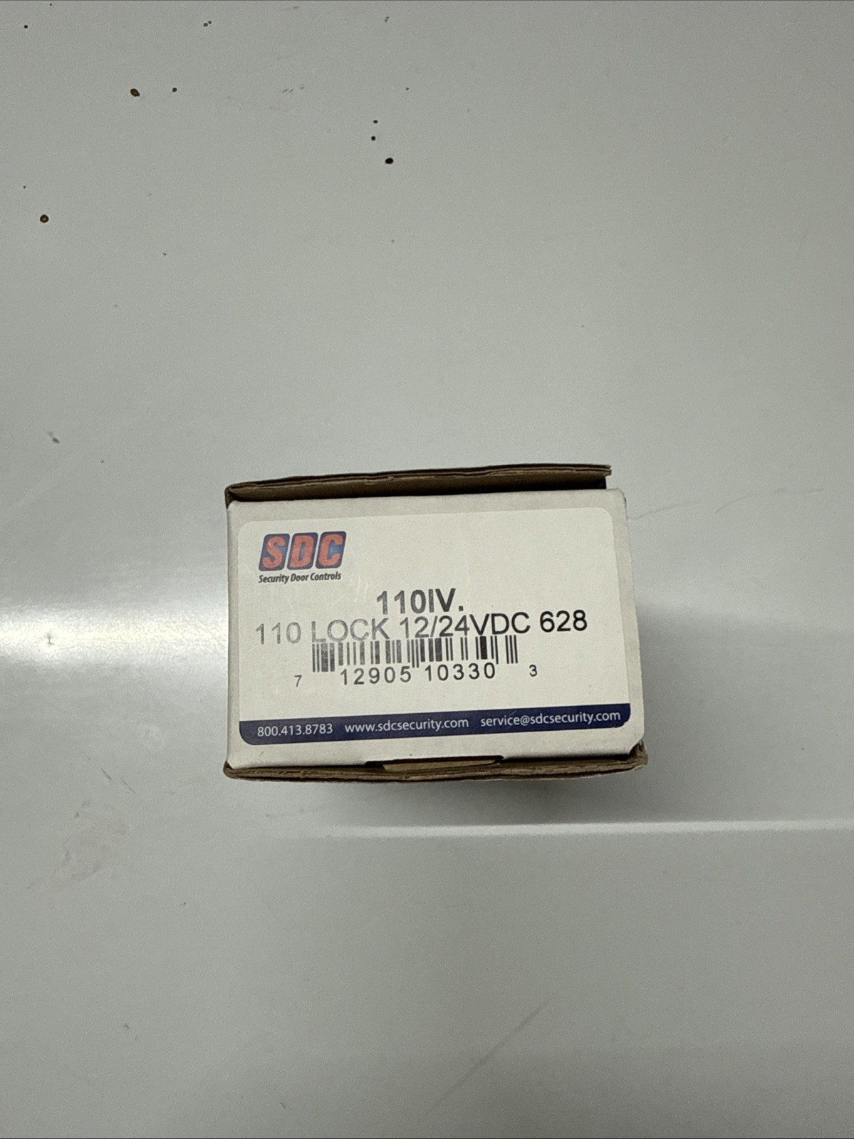 SDC 110IV Mortise Bolt Lock, 2-3/4" x 1-1/4" Face Plate, Fail Safe, Aluminum