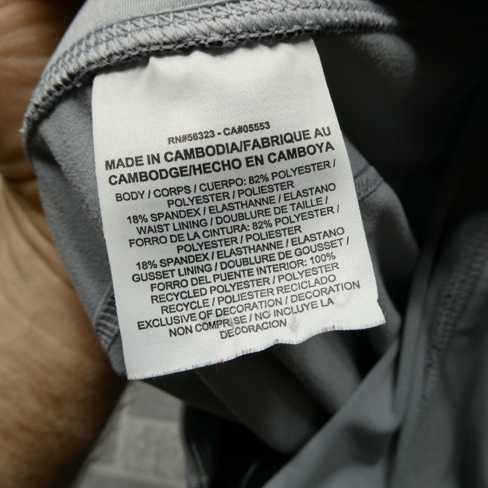 Nike Running Leggings Womens Medium Epic Run 3M Reflective Gray Ankle